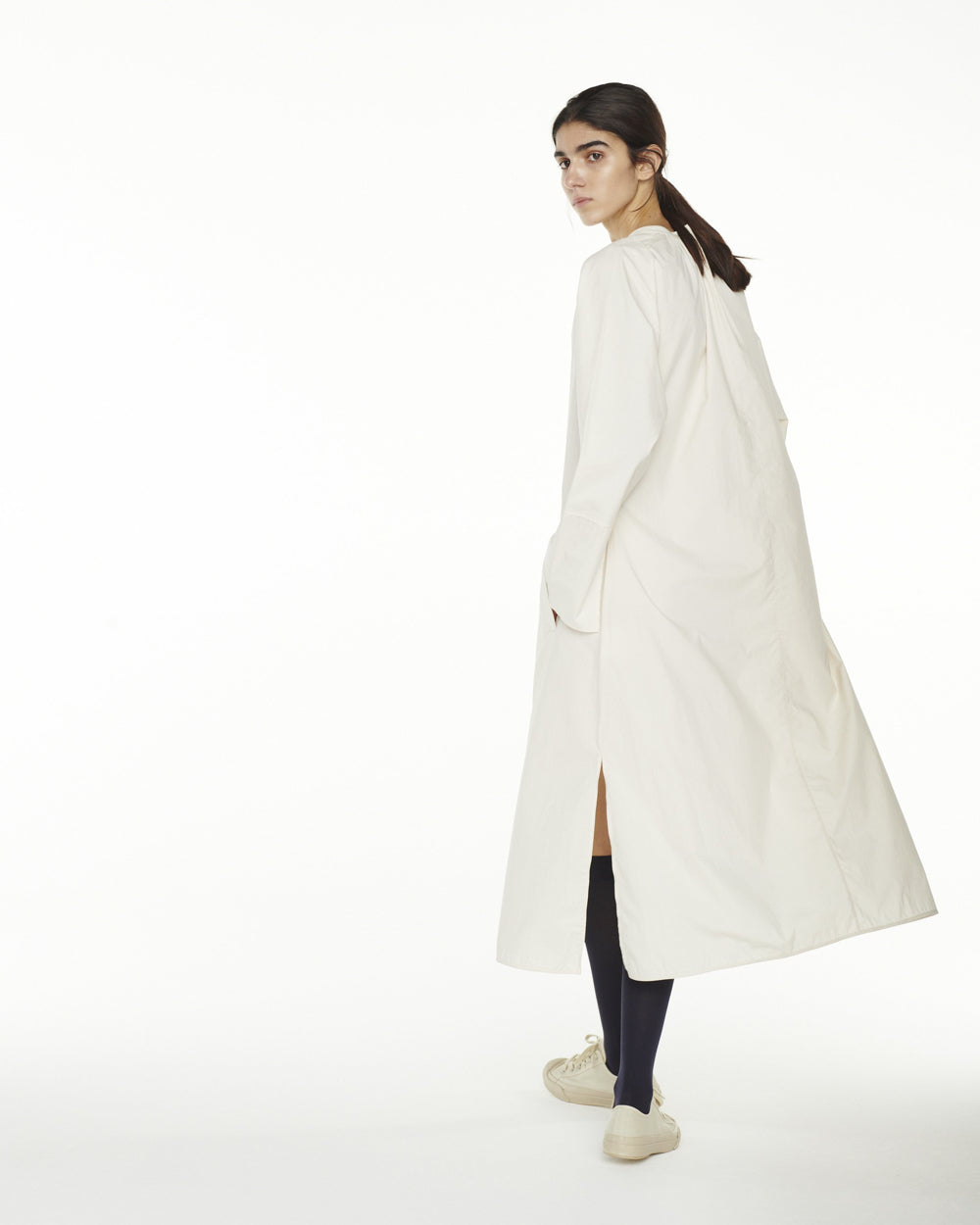 Hansol Shirt Dress - Milk