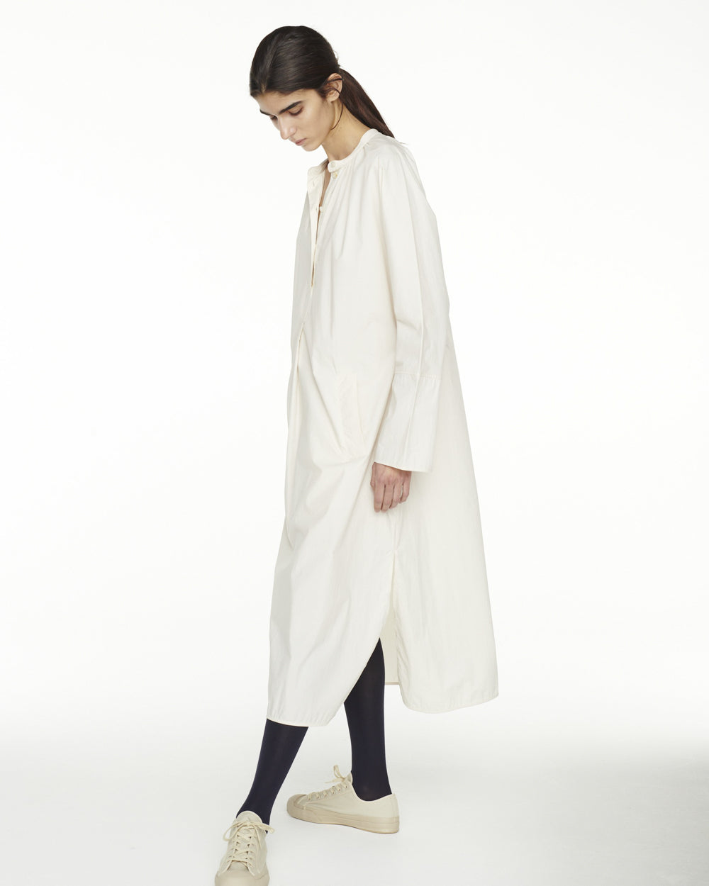 Hansol Shirt Dress - Milk