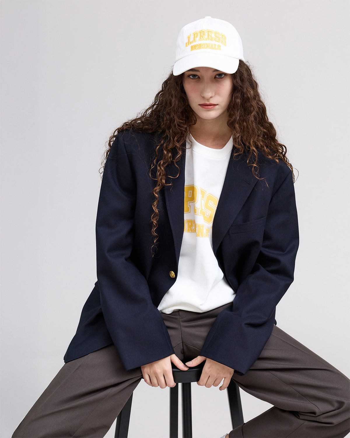 3B Baggy Fit Blazer - Navy