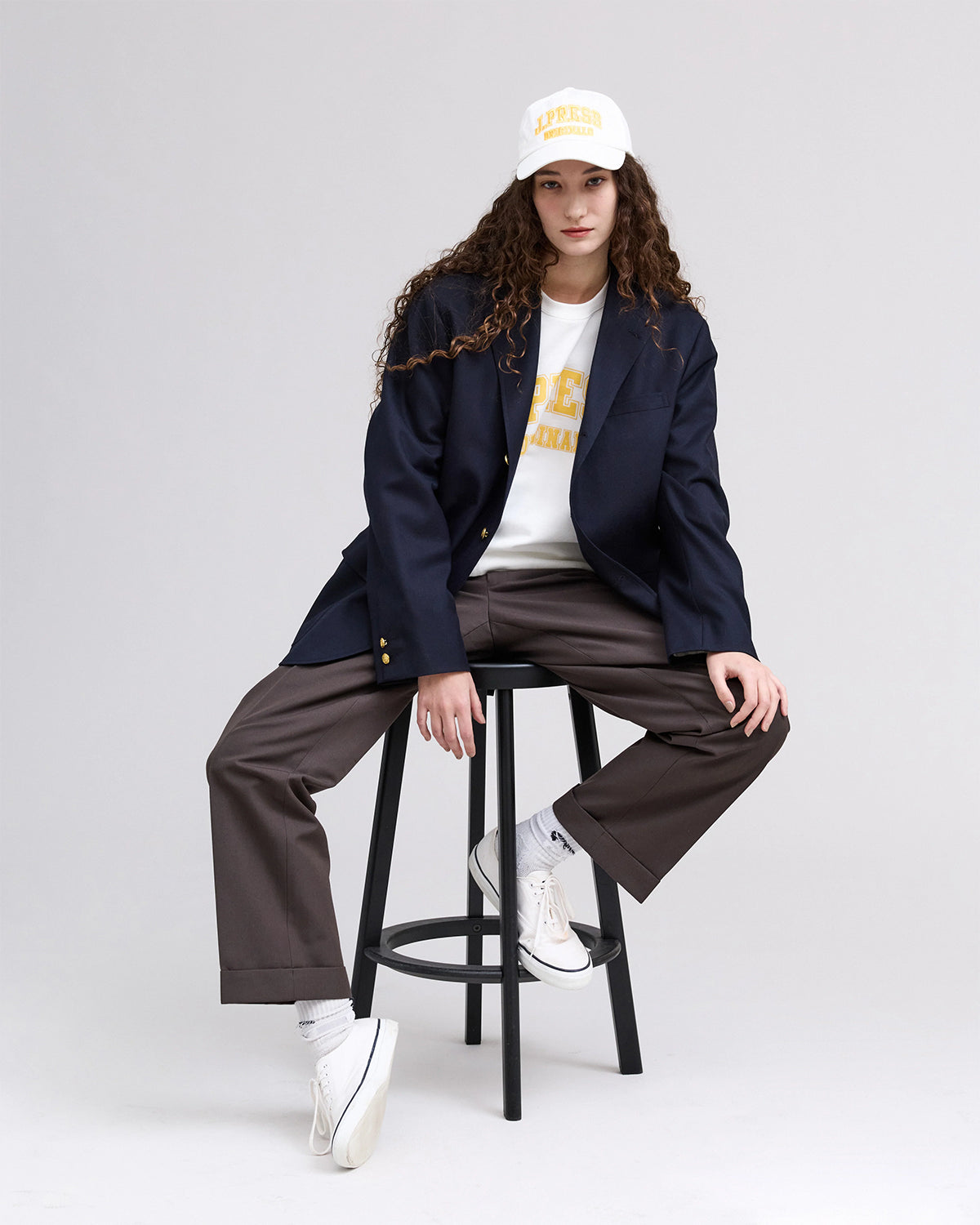 3B Baggy Fit Blazer - Navy