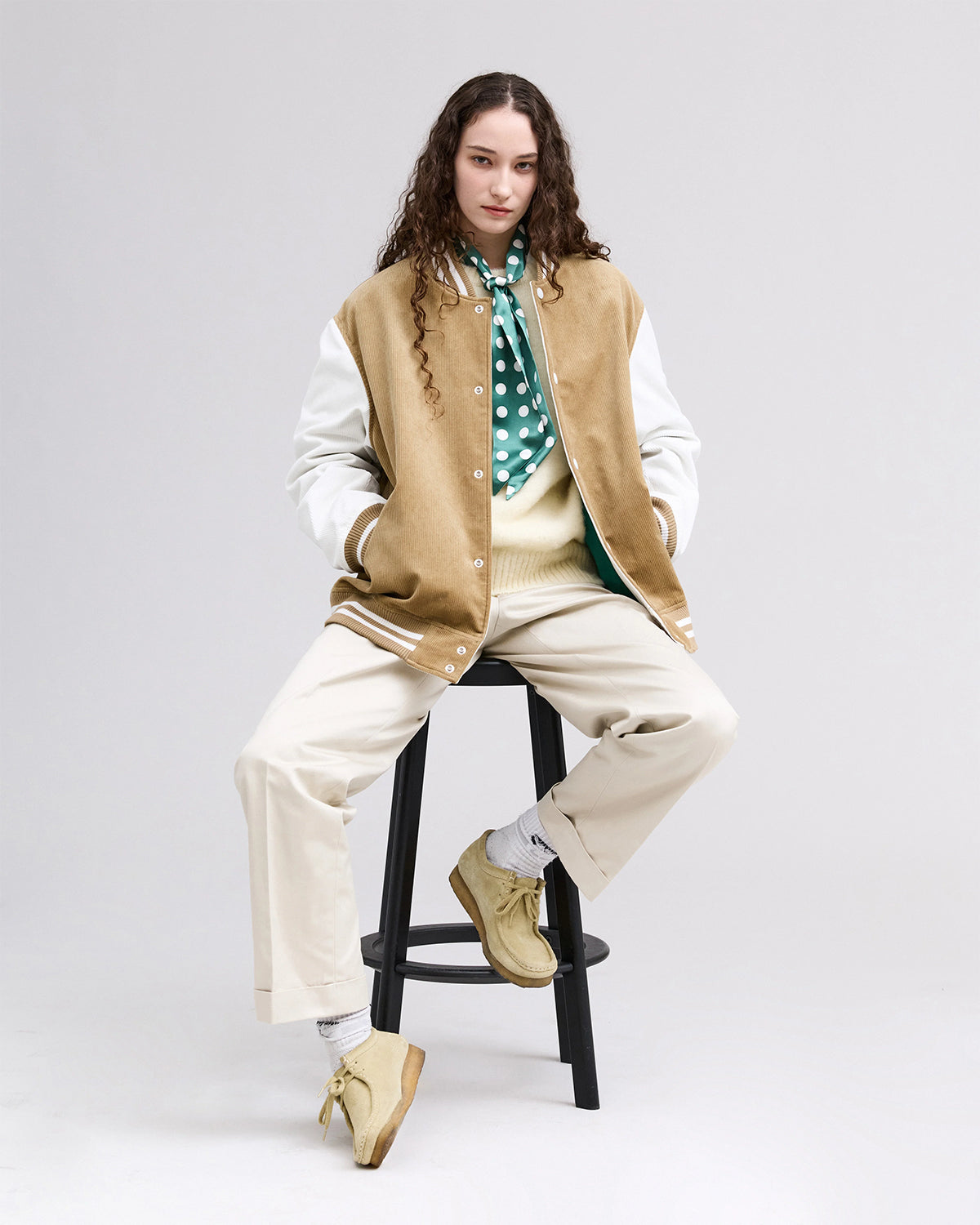 Dots Stool - Green