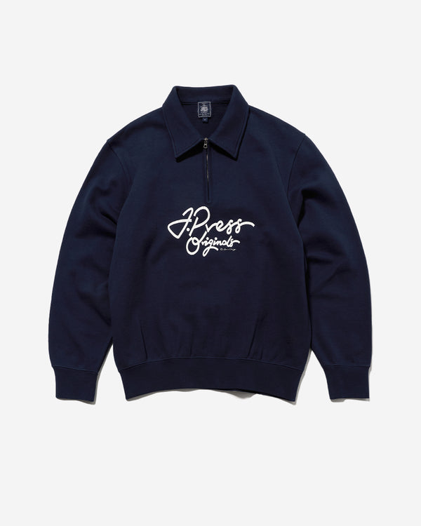 Vintage Logo Half Zip - Navy