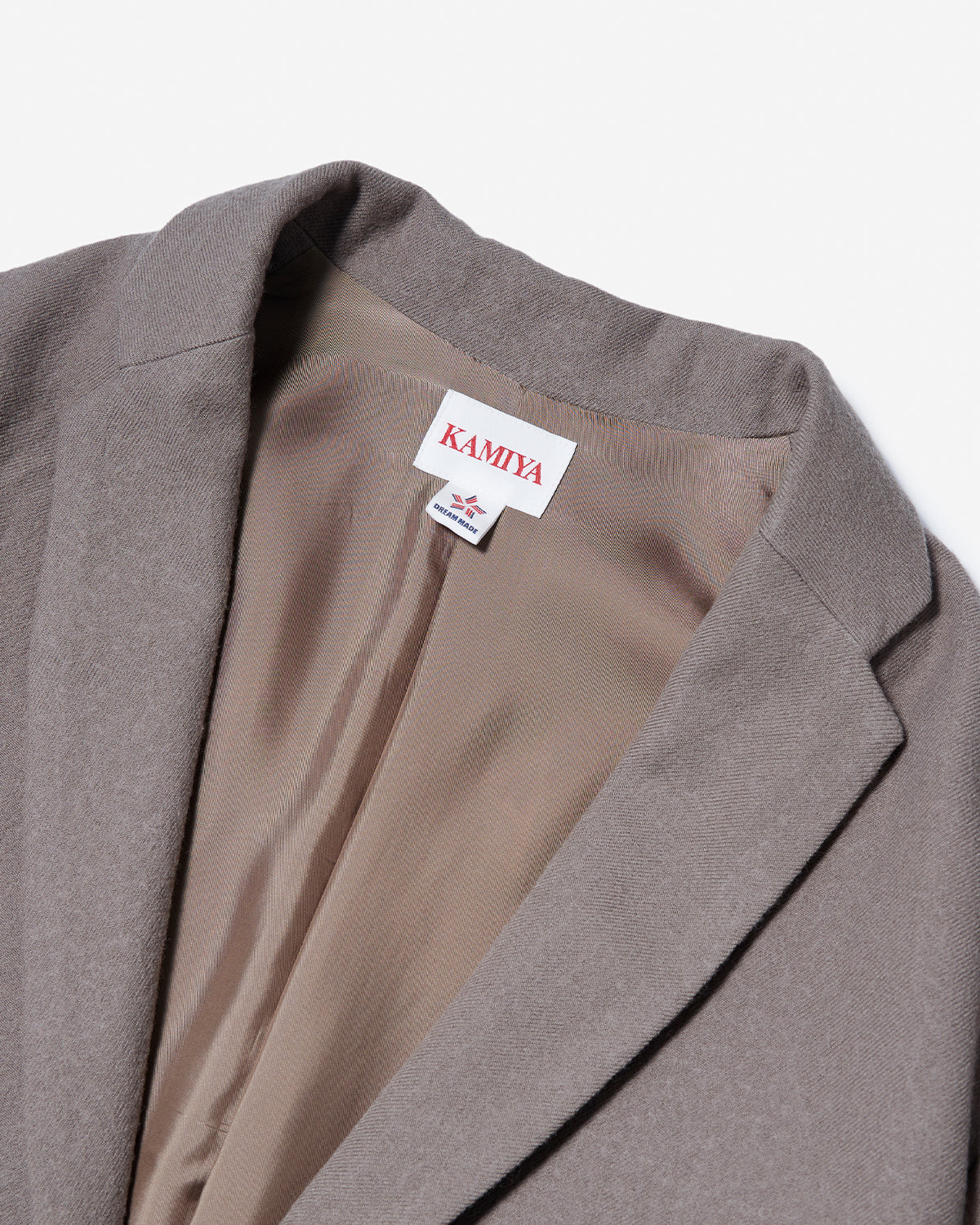 Greatness Act-Cool - Embroidered Serge Overcoat - Gray