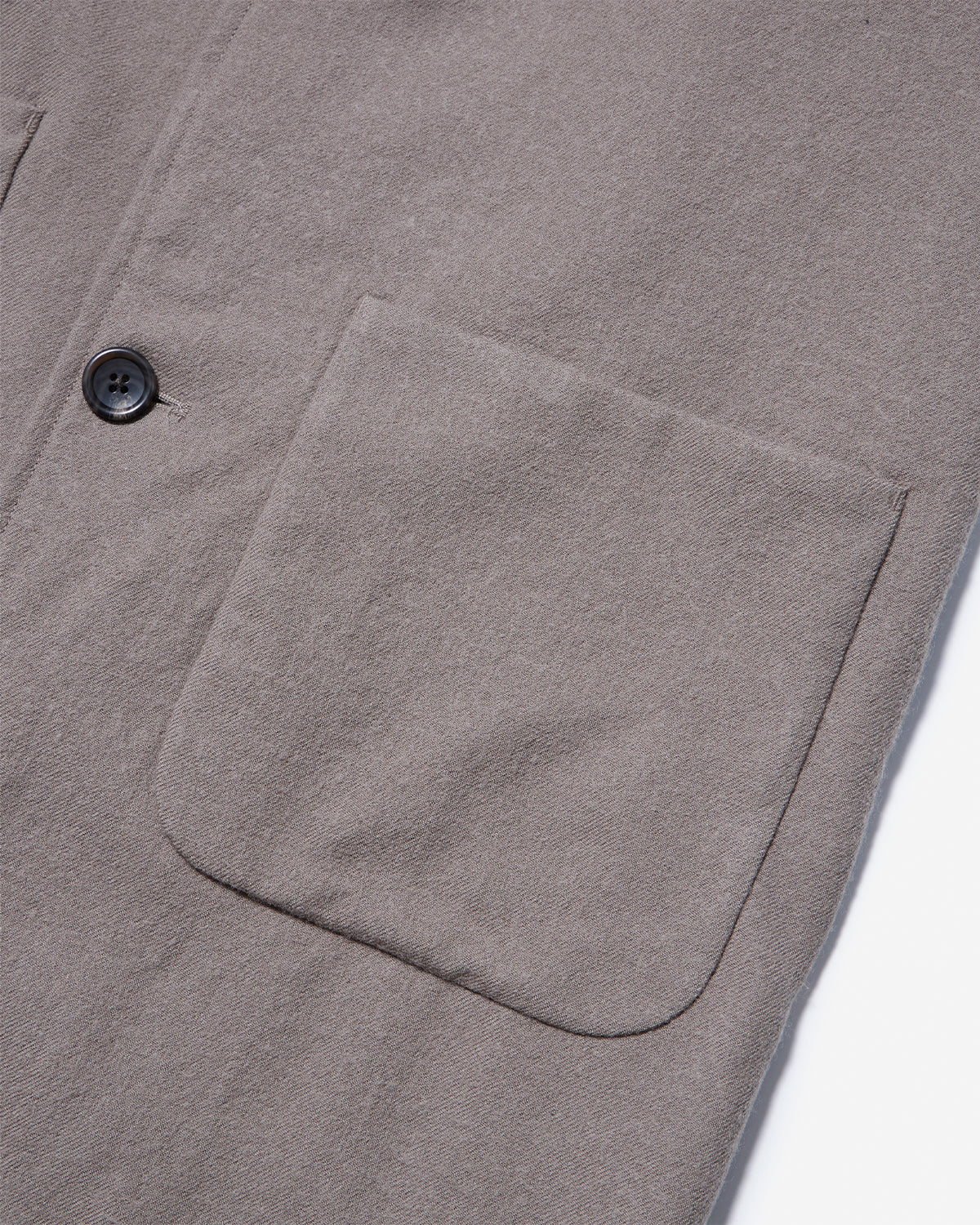 Greatness Act-Cool - Embroidered Serge Overcoat - Gray