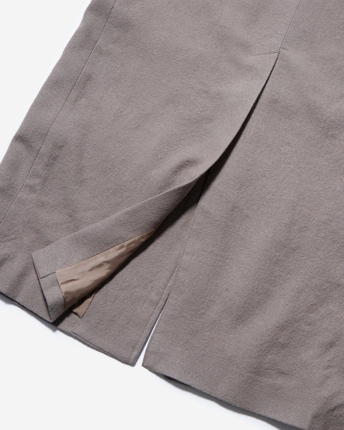 Greatness Act-Cool - Embroidered Serge Overcoat - Gray