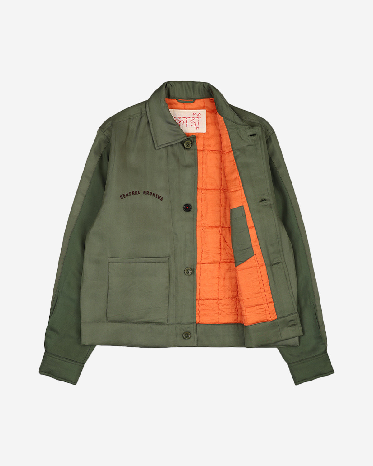 Bodhi - Boxy Fit 4 Button Quilted Jacket - Green