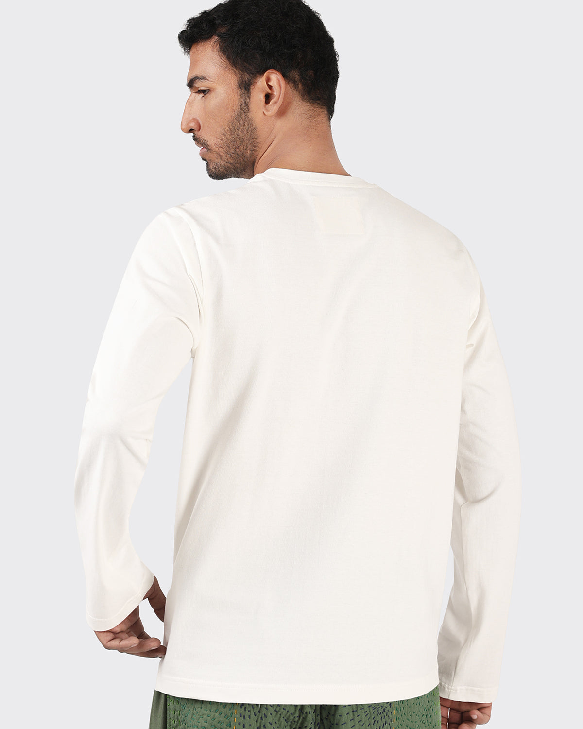 Long Sleeve T-Shirt - Regular Fit Graphic - White