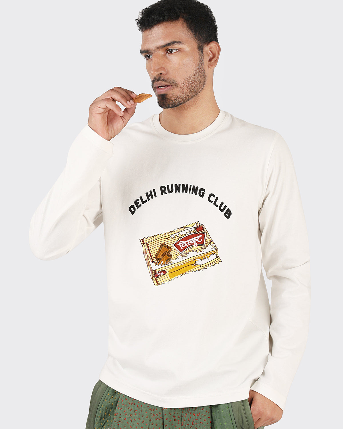 Long Sleeve T-Shirt - Regular Fit Graphic - White