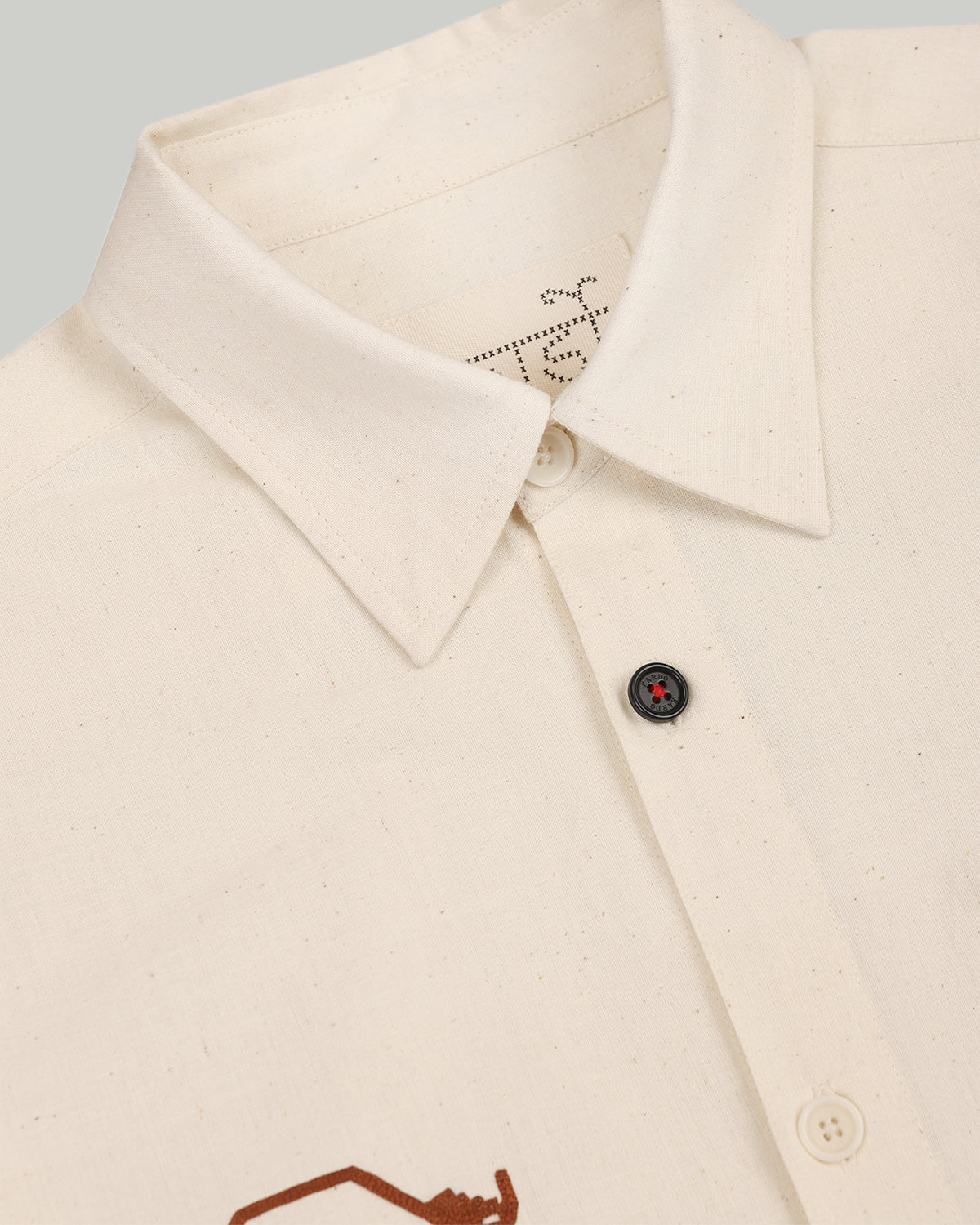 Luis - Over Sized Regular Collar LS Shirt - Natural