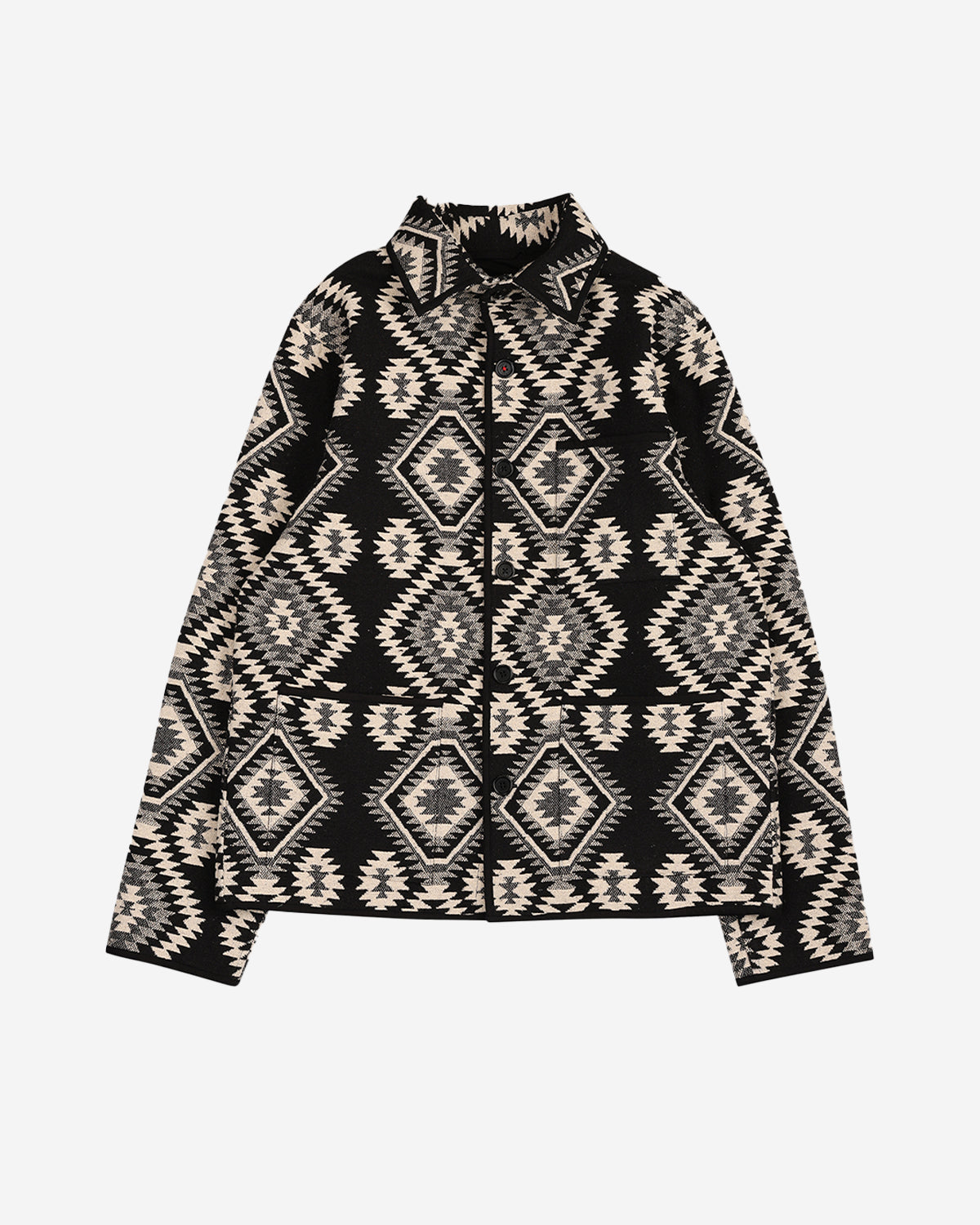 Paris - Work Jacket With Binding Details And Lining - Black