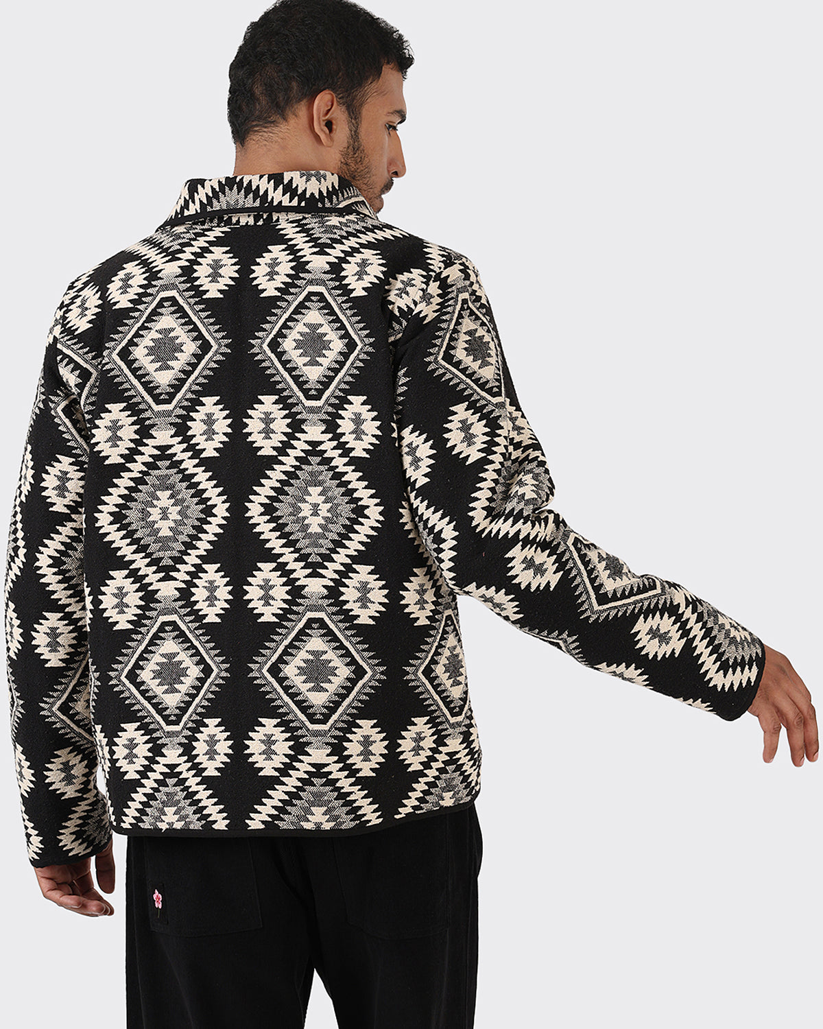 Paris - Work Jacket With Binding Details And Lining - Black