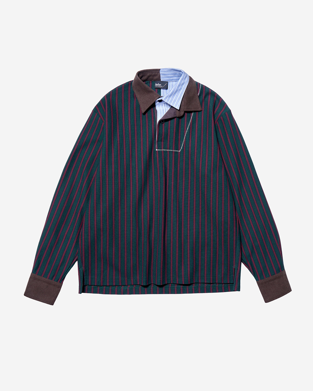 26WCM-T10206 - Polo - Green Stripe