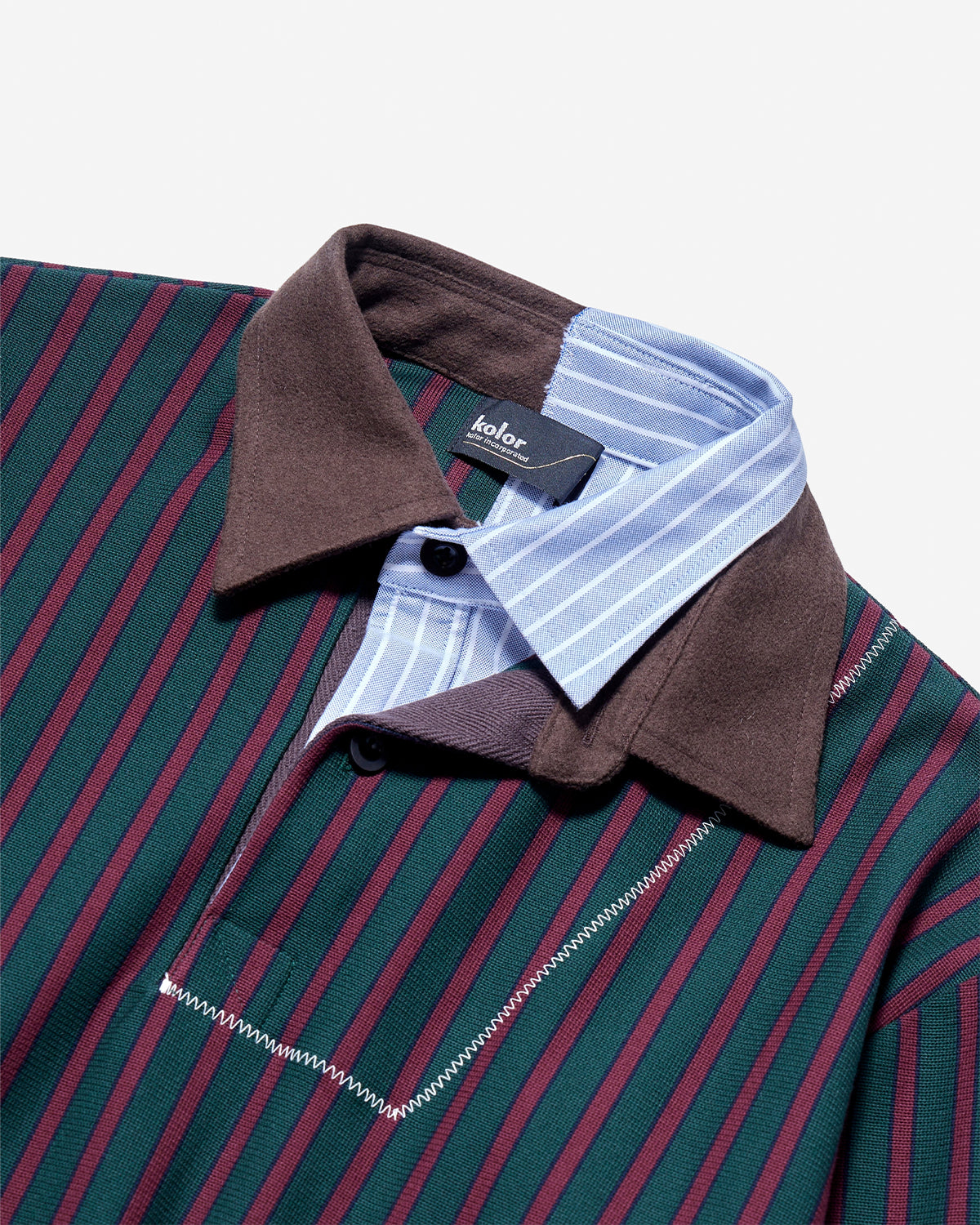 26WCM-T10206 - Polo - Green Stripe