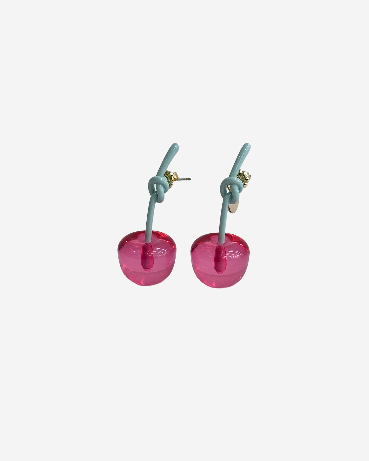 Edit Play Cherry Earrings - Pink / Mint