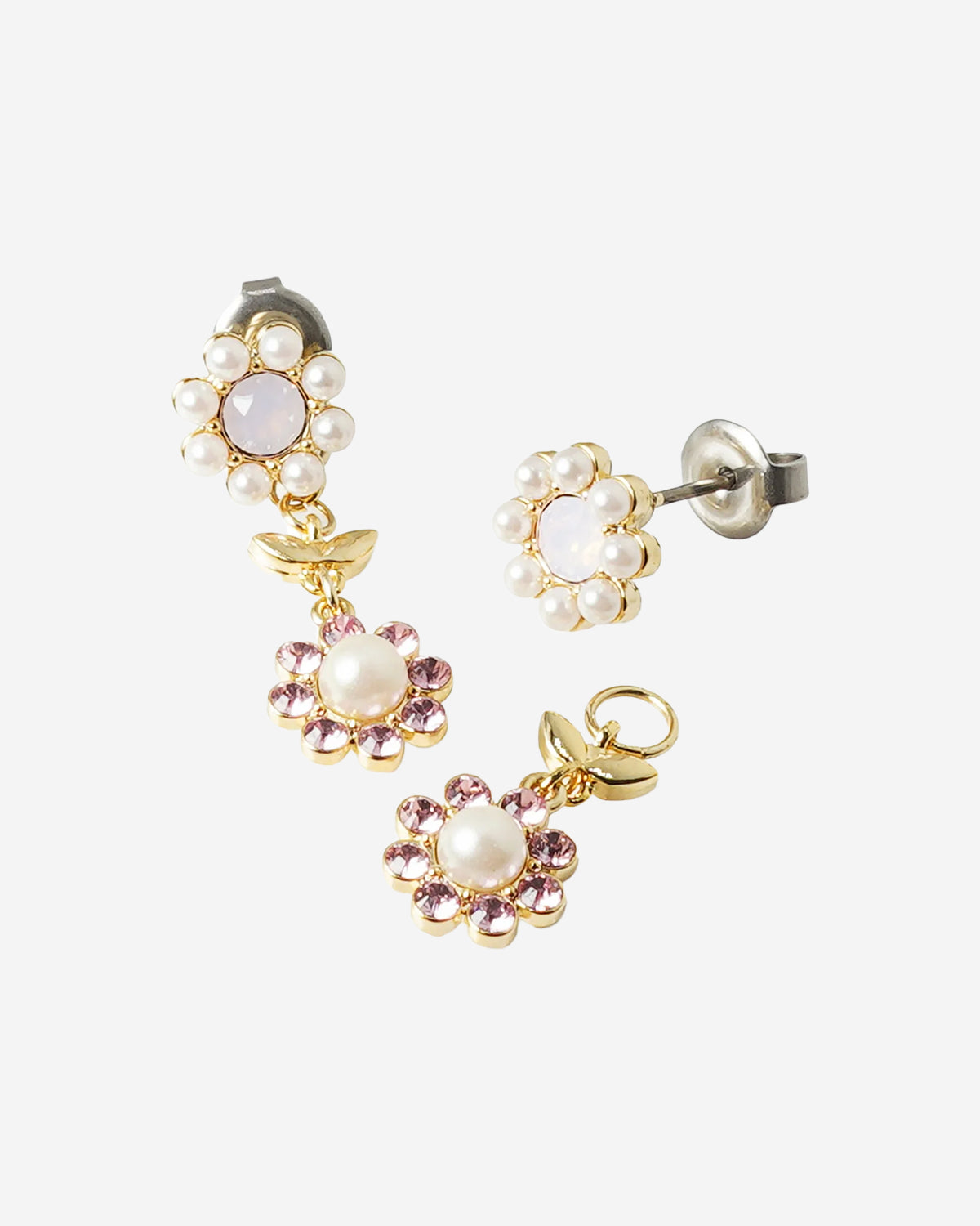 2-Way Bloom Circle Earrings (PK)