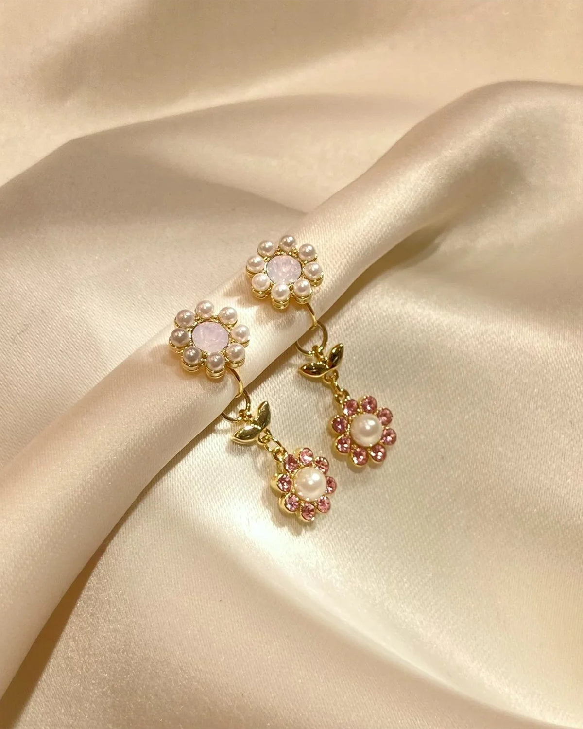 2-Way Bloom Circle Earrings (PK)