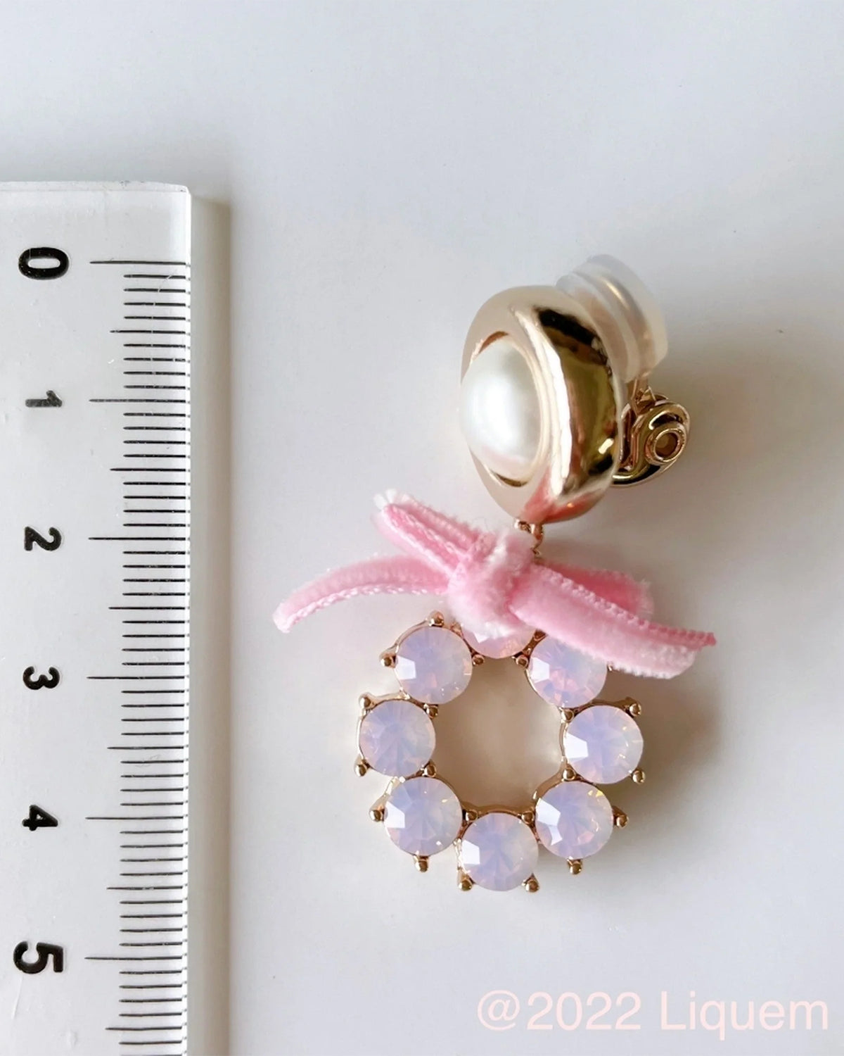 Baby pink earrings