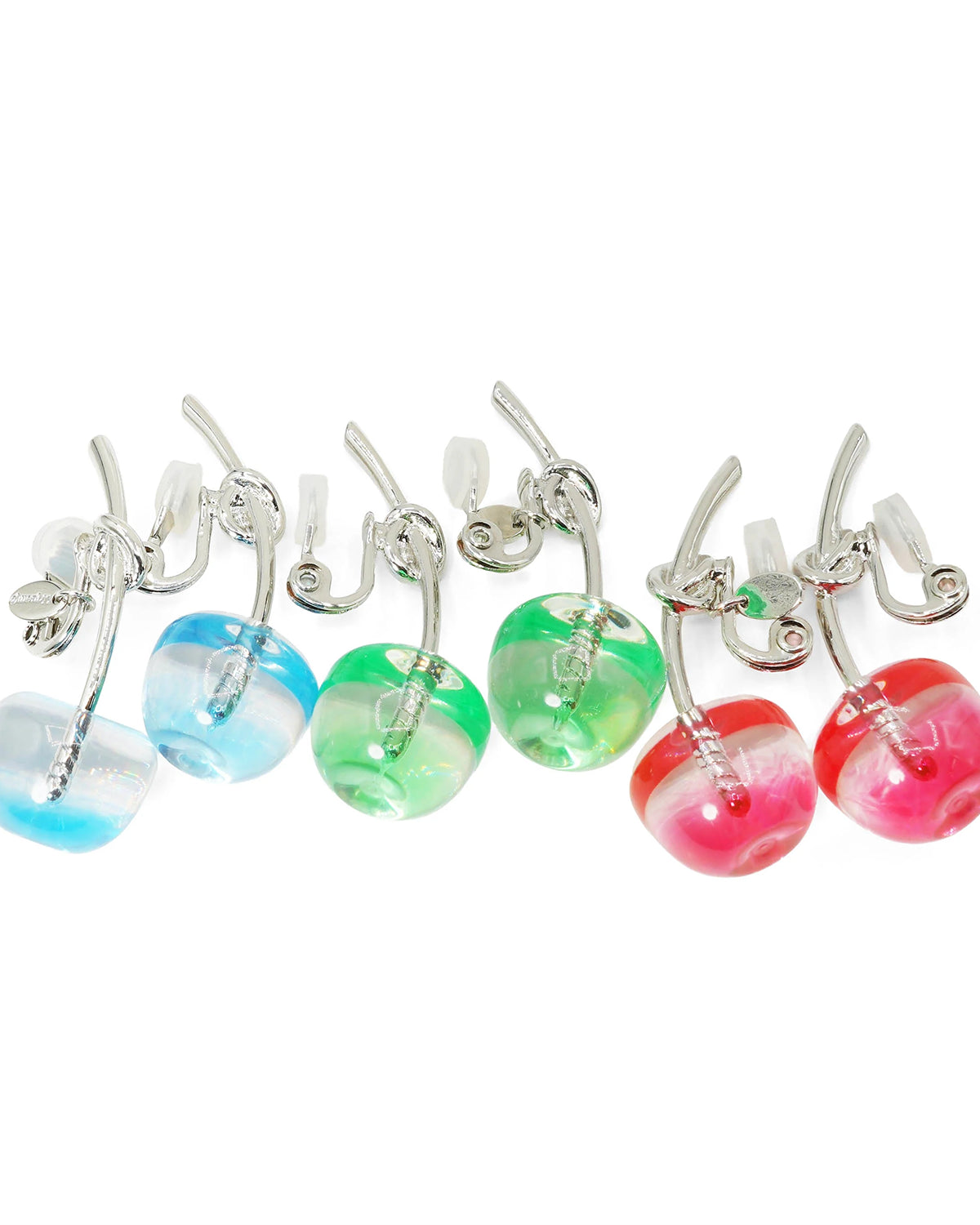 Cherry Pierced Earrings (Strawberry Syrup)