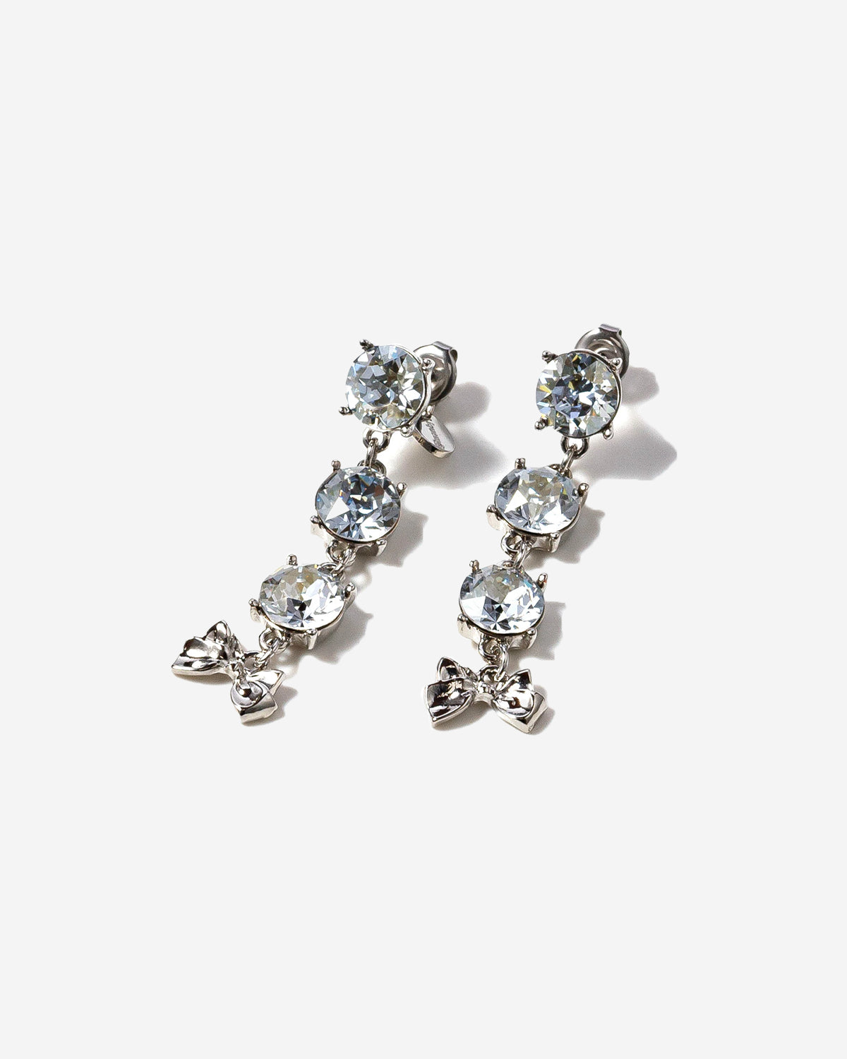 Girlish Ribbon Earrings (One Tone)