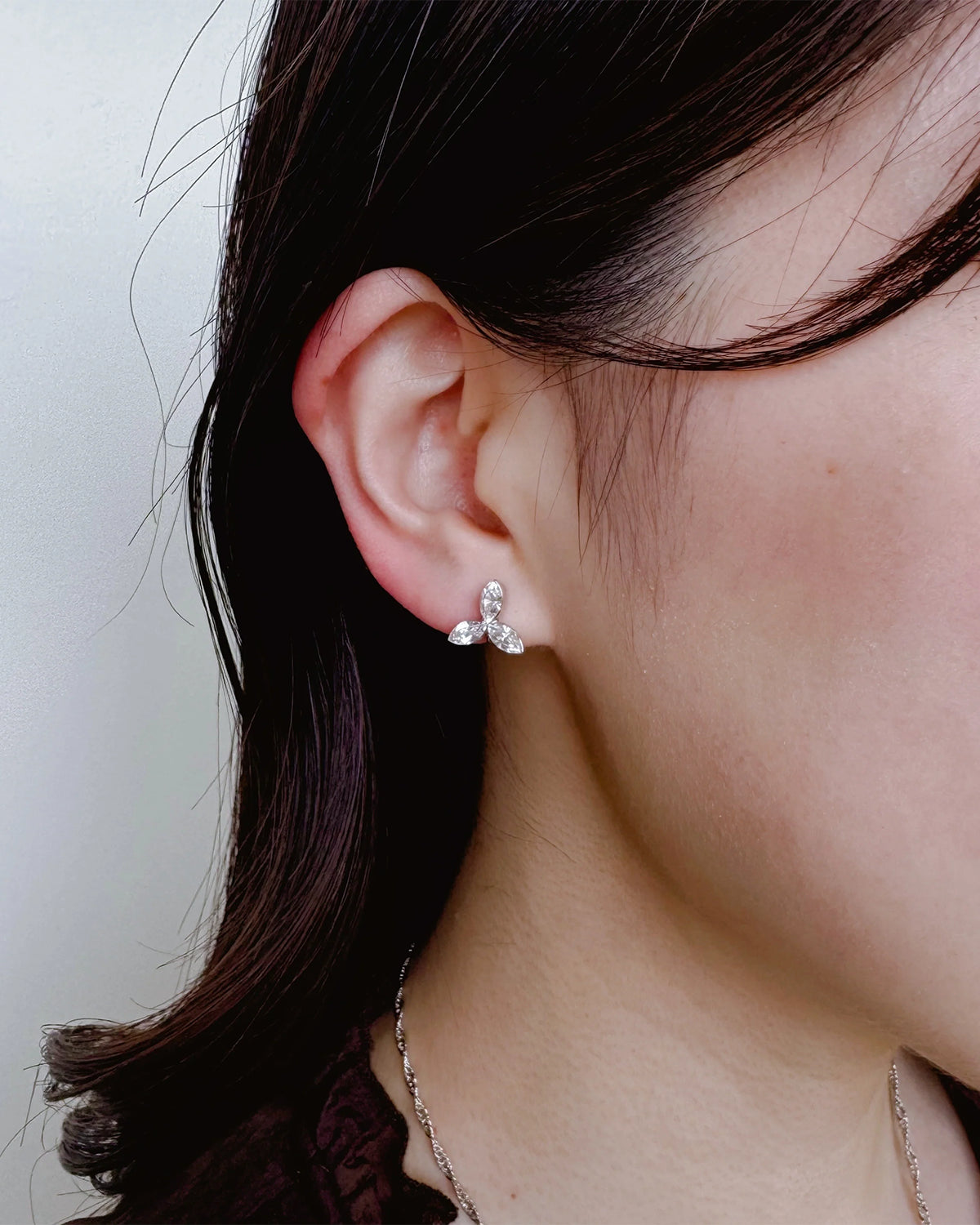 2-Way Cherry Earrings (Silver)