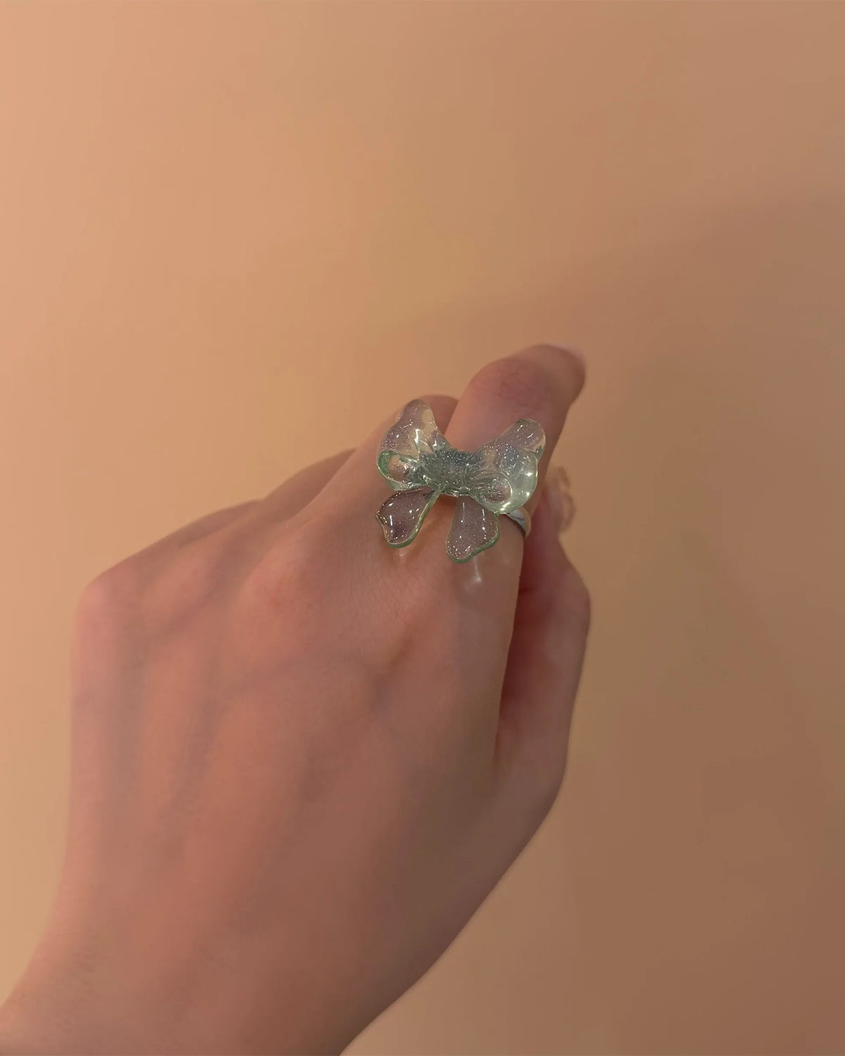 Baby Ribbon Ring (Green)