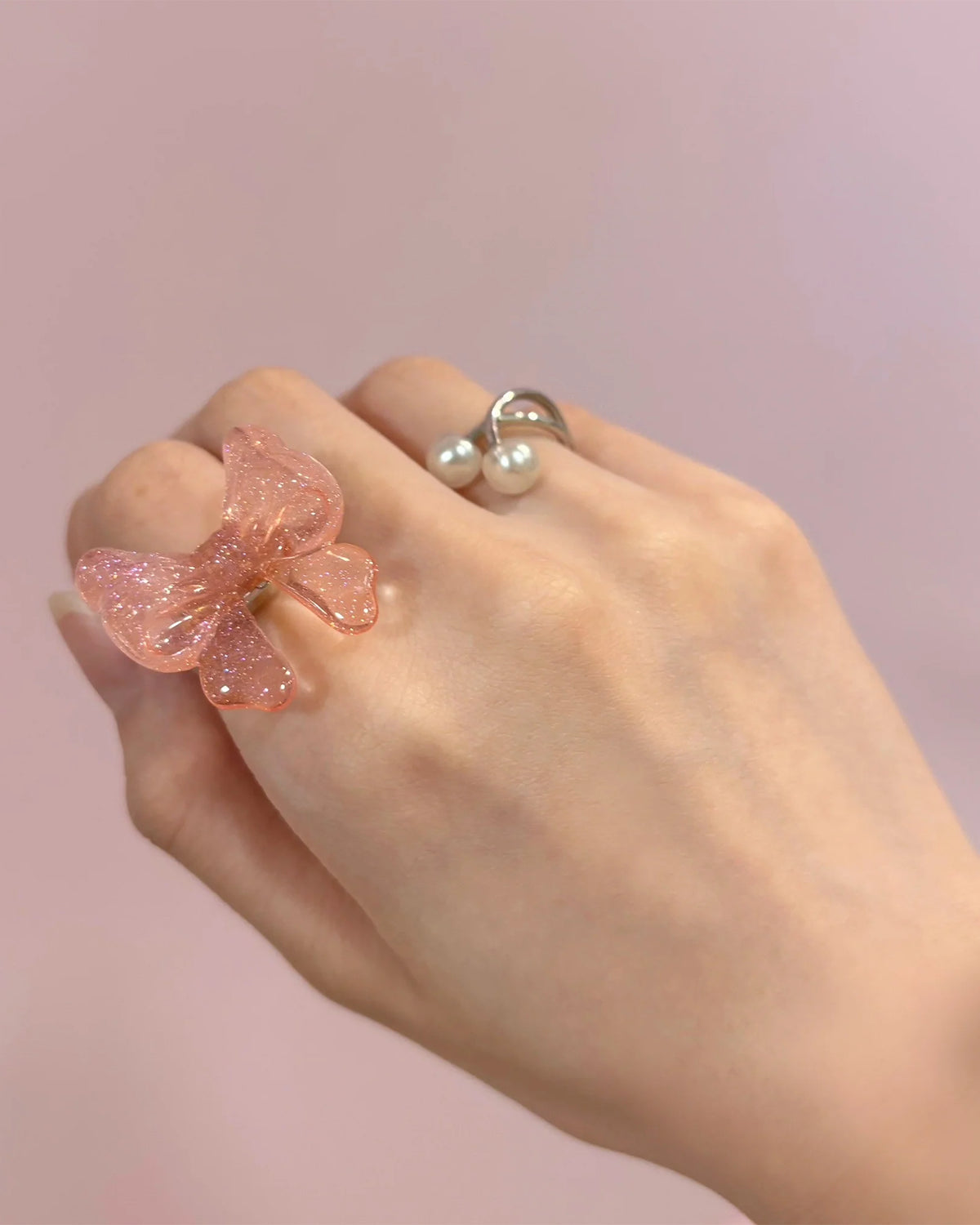 Baby Ribbon Ring (Pink)