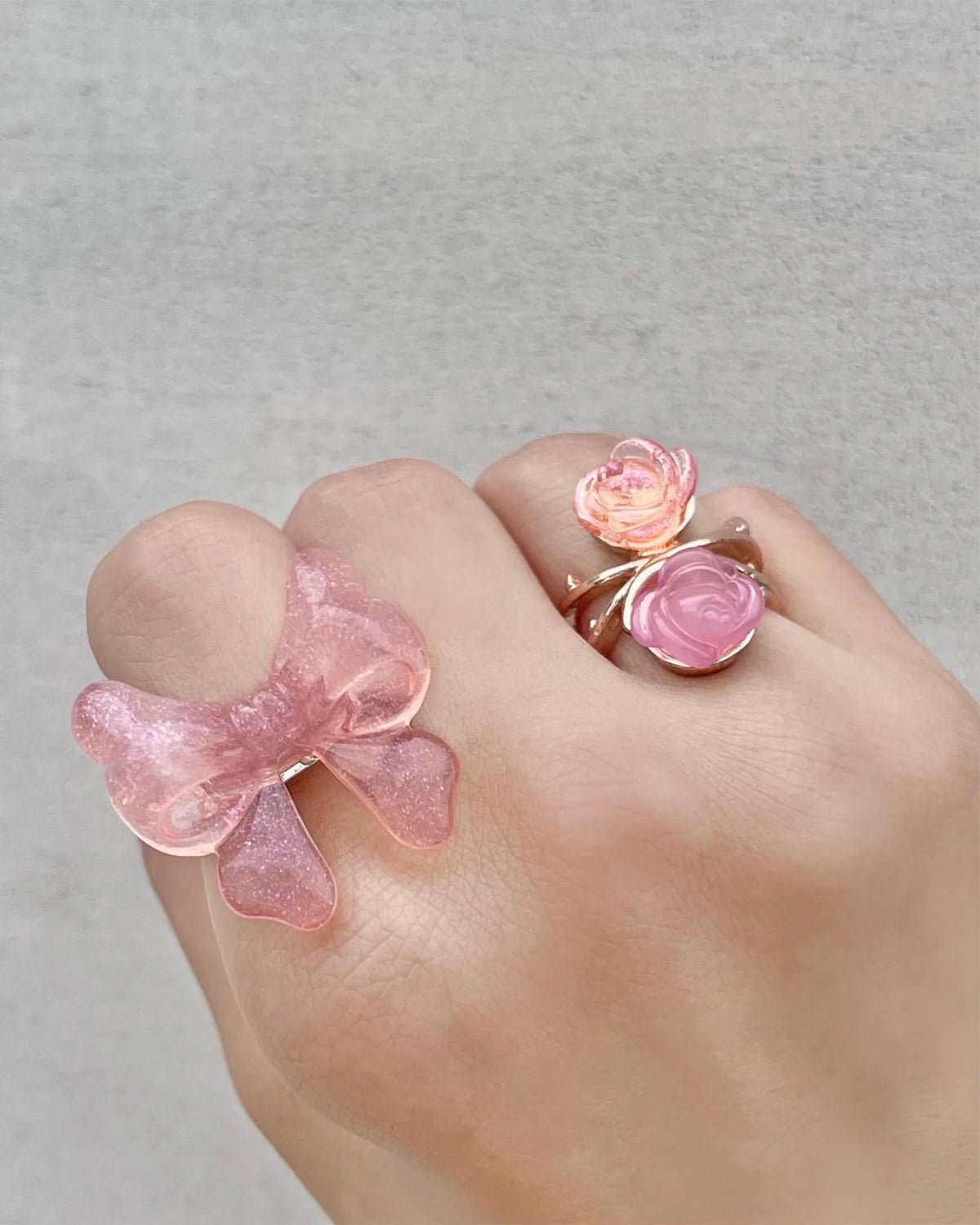 Baby Ribbon Ring (Pink)