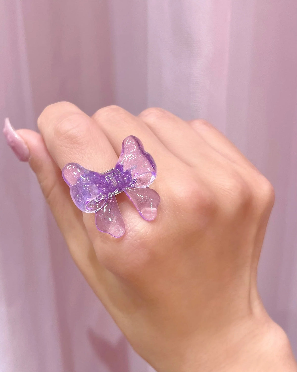 Baby Ribbon Ring (Purple)
