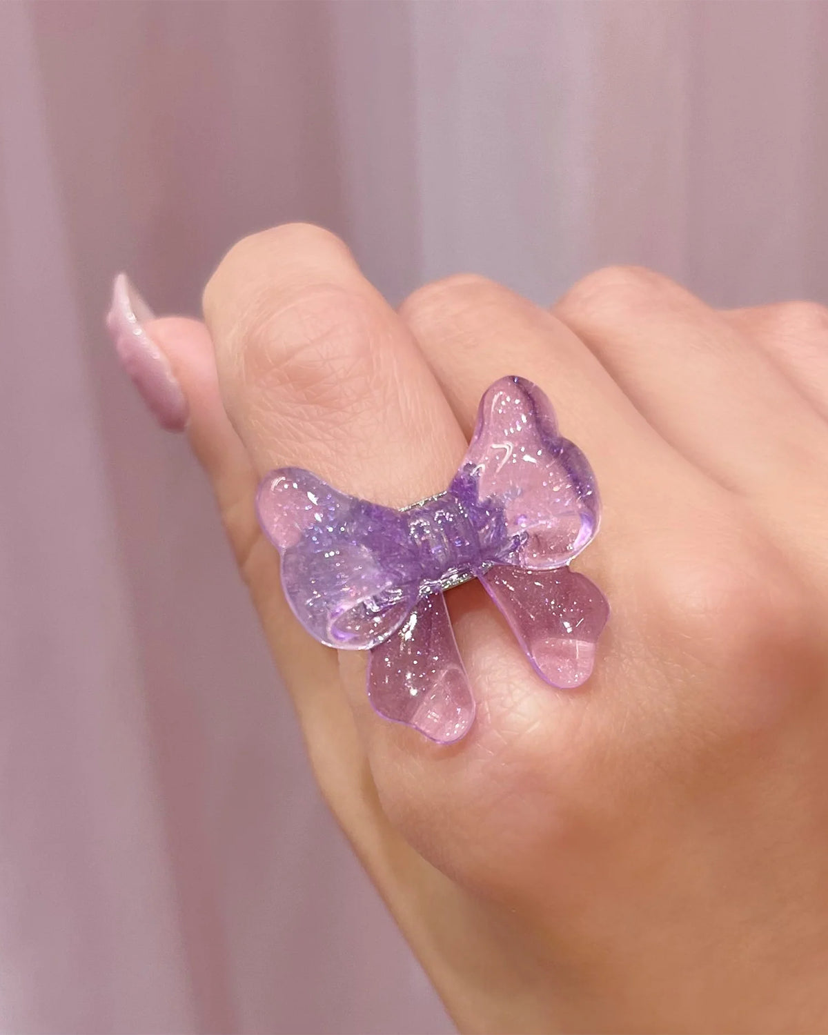 Baby Ribbon Ring (Purple)