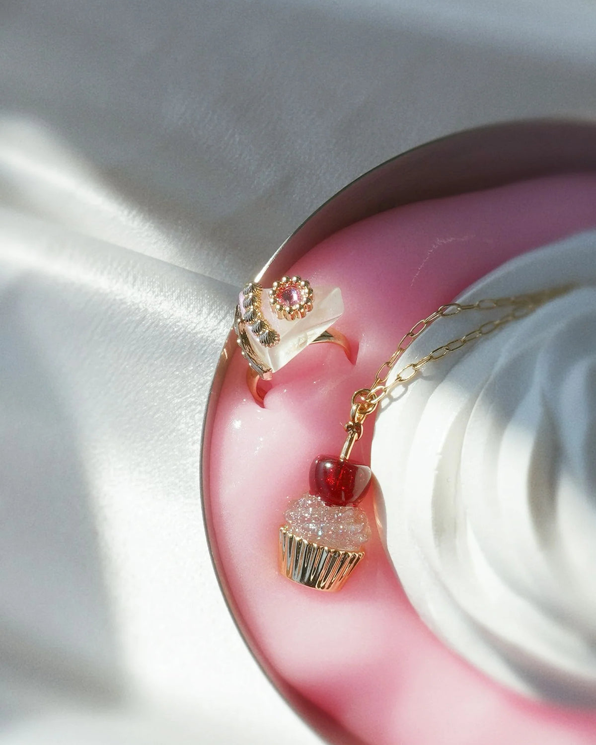 Cherry Cupcake Pendant