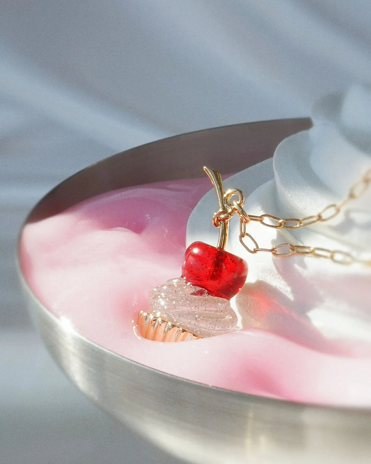 Cherry Cupcake Pendant