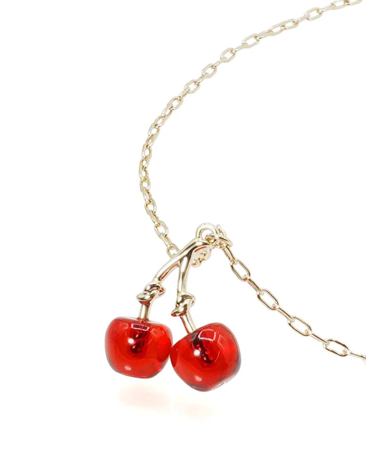 Cherry Necklace (Clear Red)