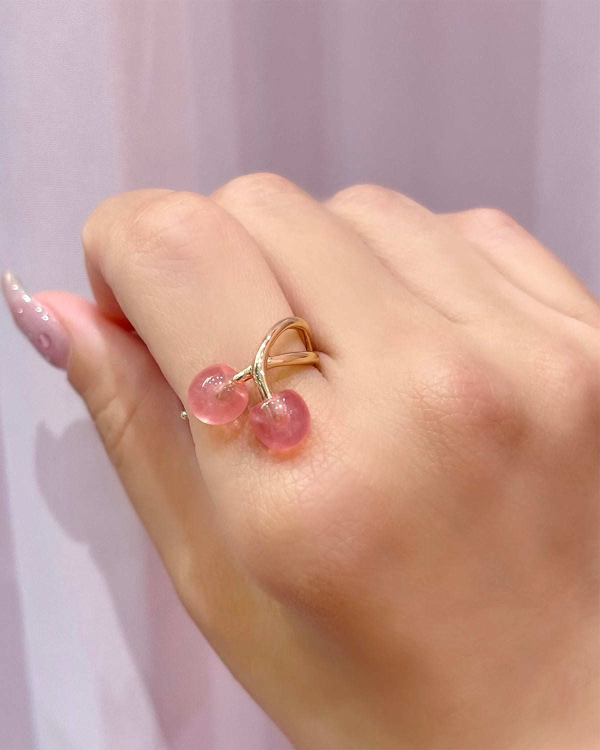 Cherry Ring (Pastel Pink)