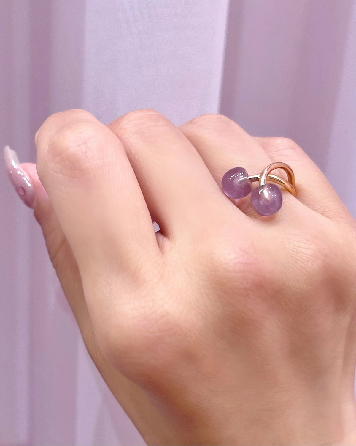 Cherry Ring (Pastel Purple)