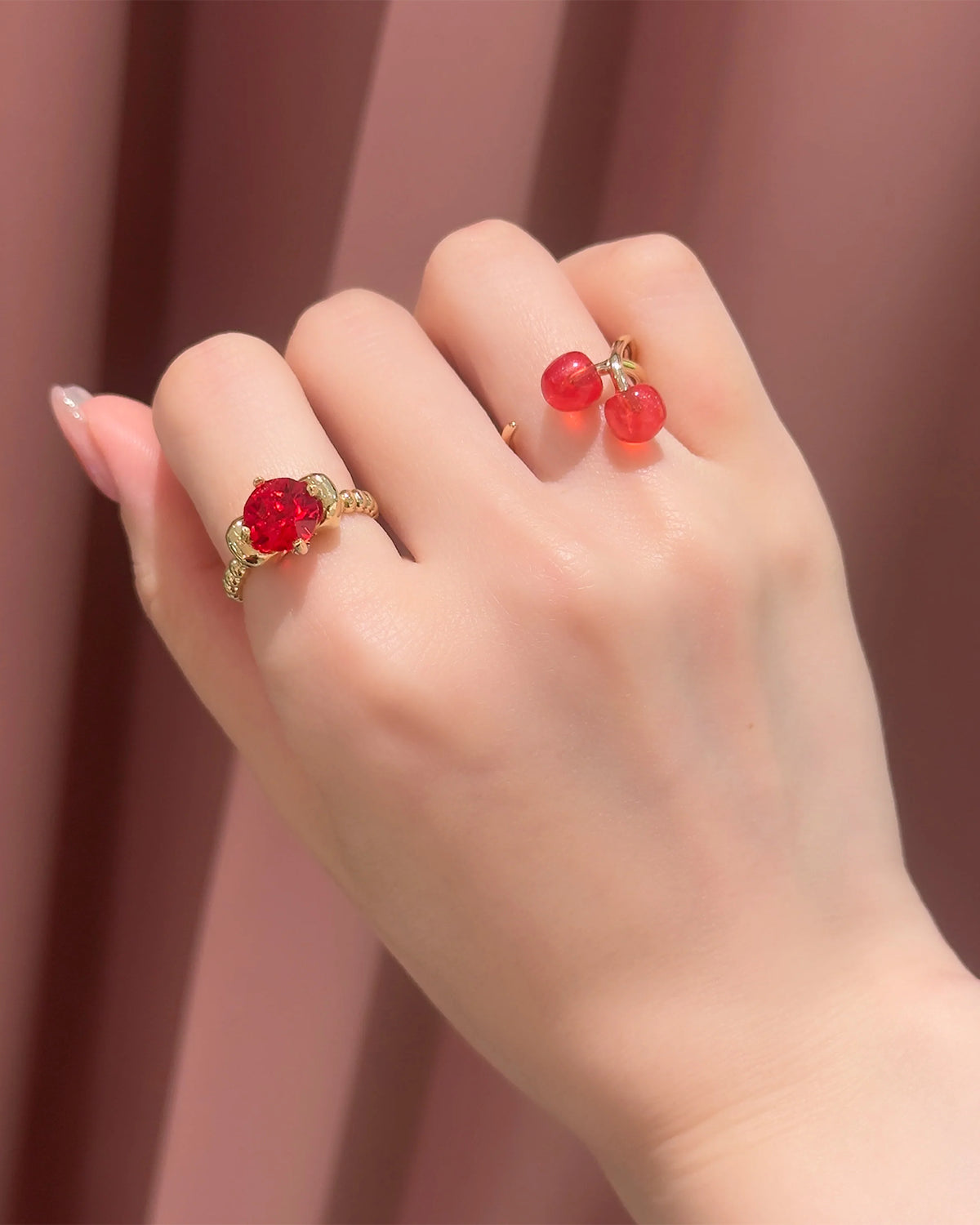 Cherry Ring (Pastel Red)