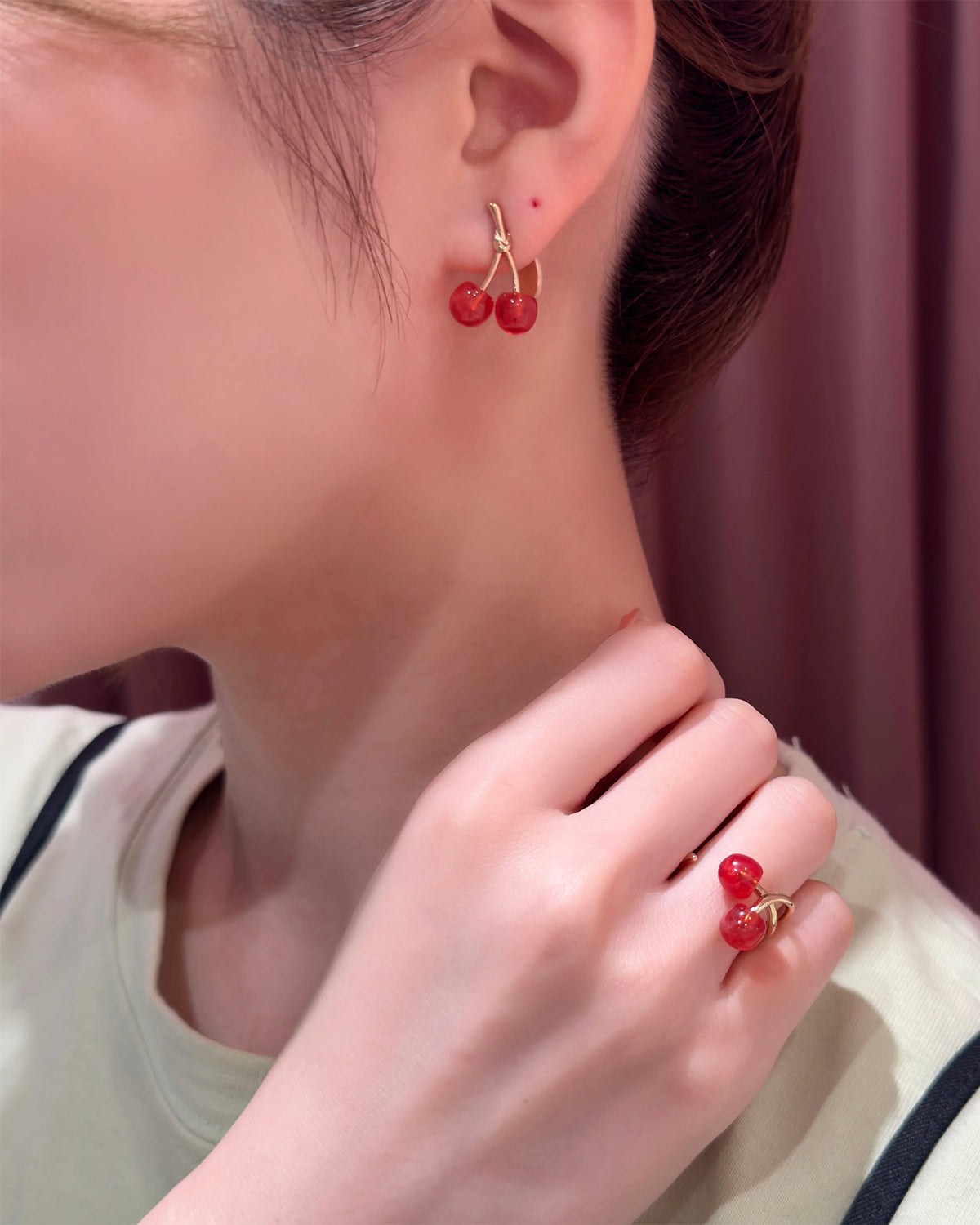 Cherry Ring (Pastel Red)