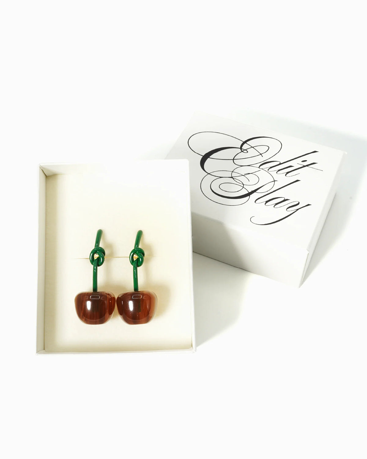 Edit Play Cherry Earrings (005/BR/GRN)