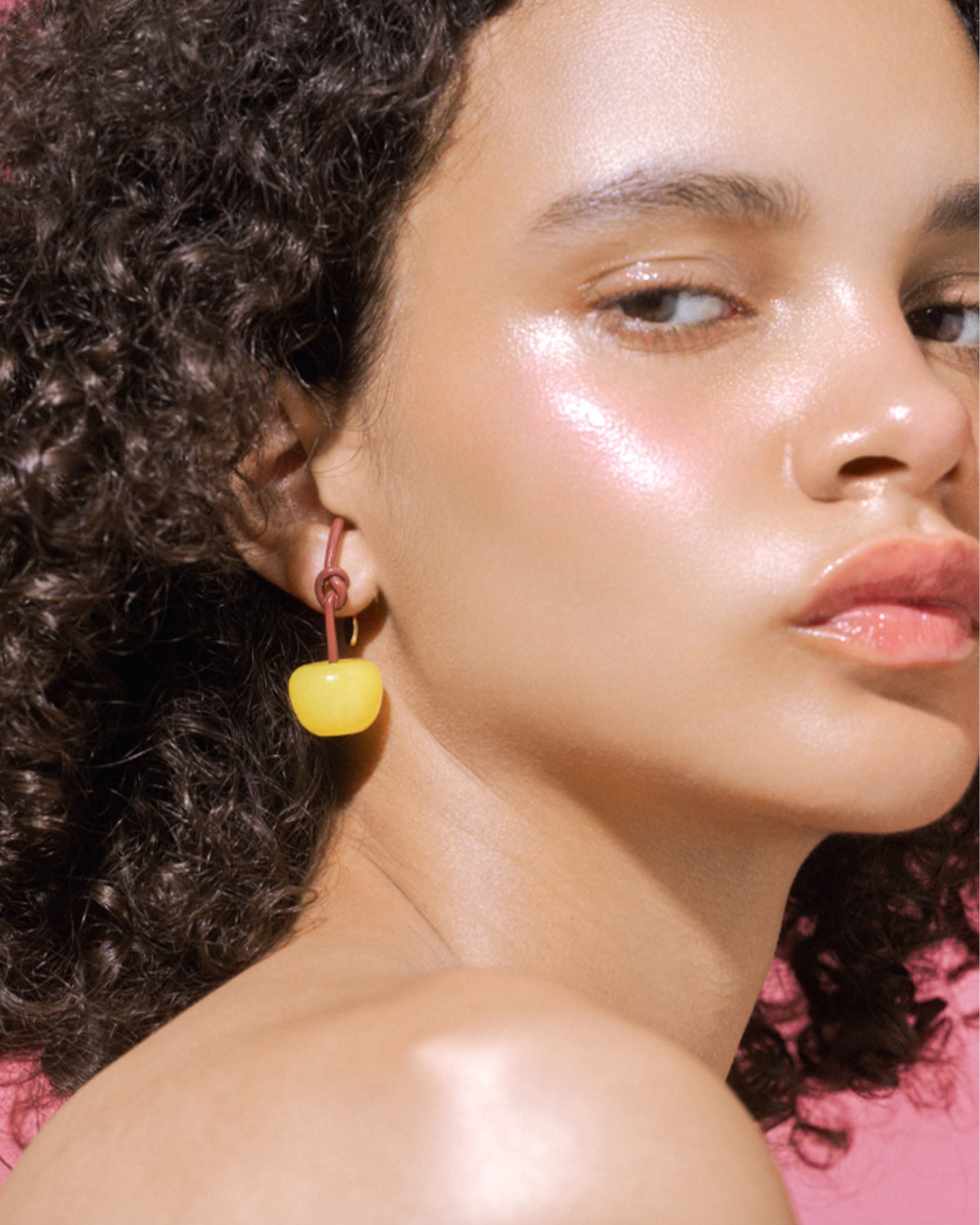 Edit Play Cherry Earrings (801/YEL/BR)