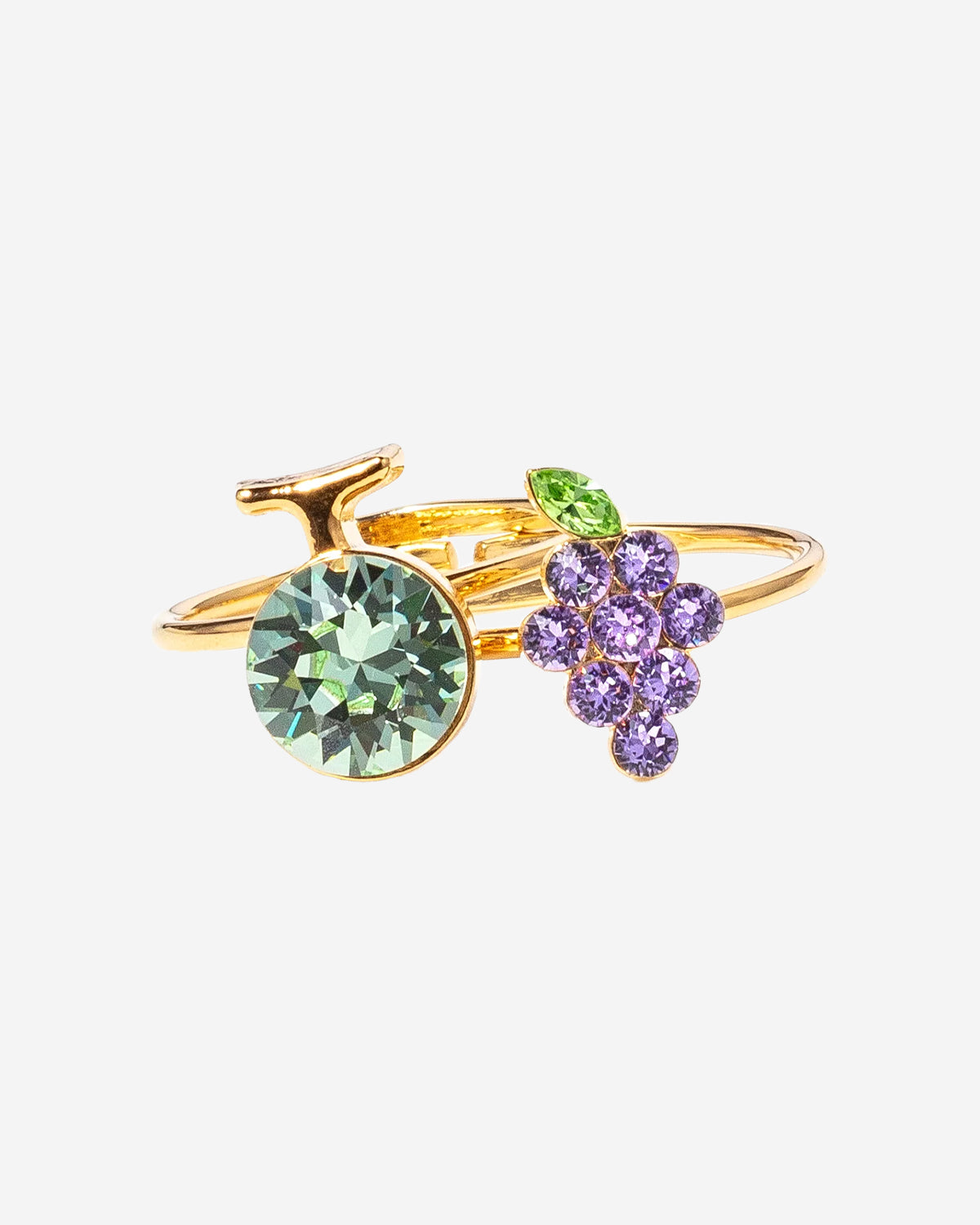 Fruit Cocktail Ring Set (Grape & Melon)