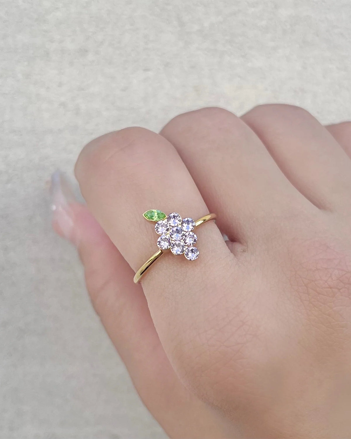 Fruit Cocktail Ring Set (Grape & Melon)