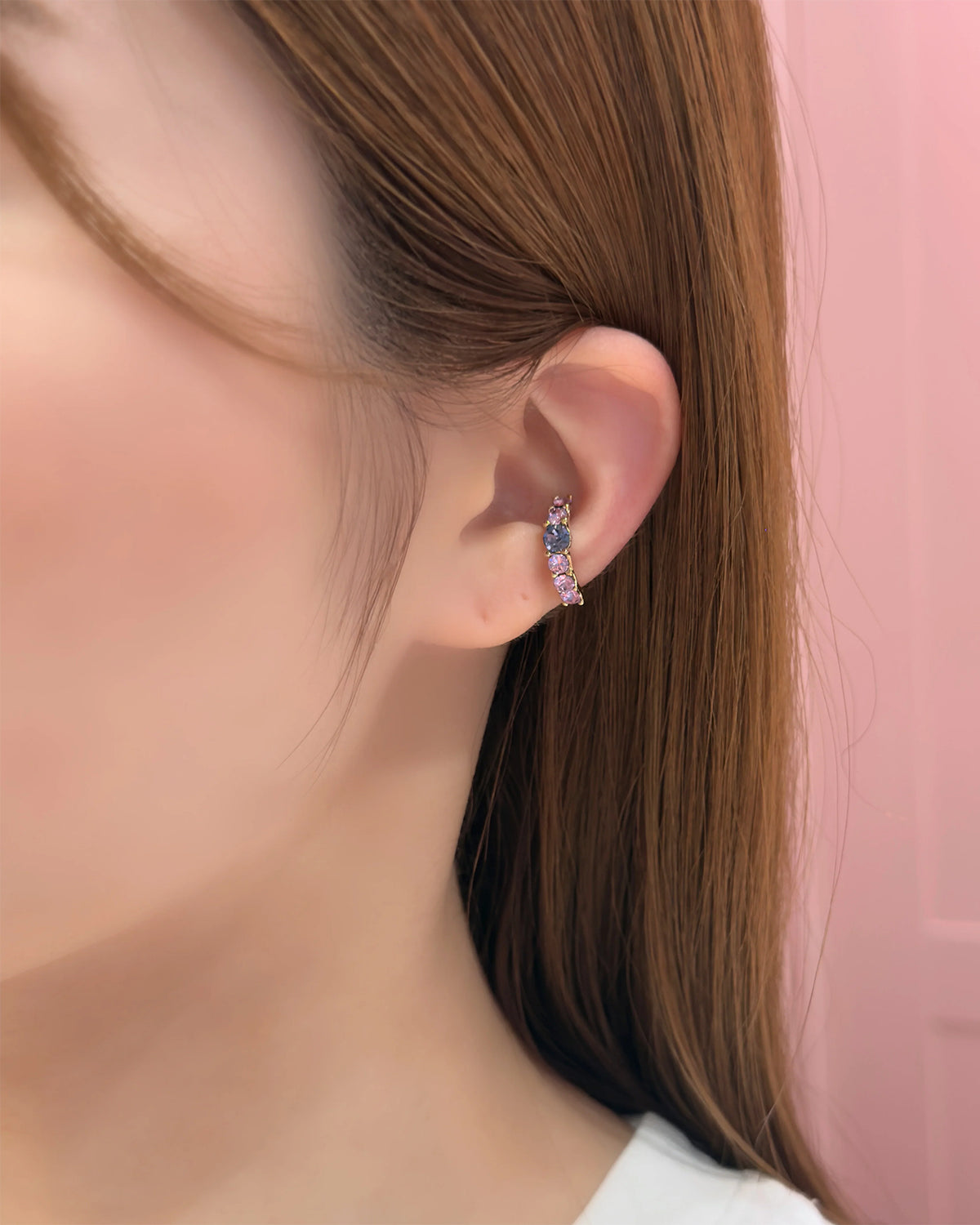 Jewel Ear Cuff (Purple)
