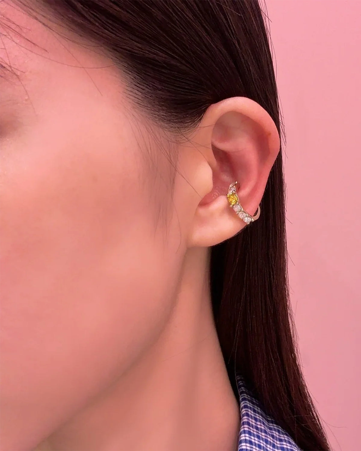 Jewel Ear Cuff (Yellow)