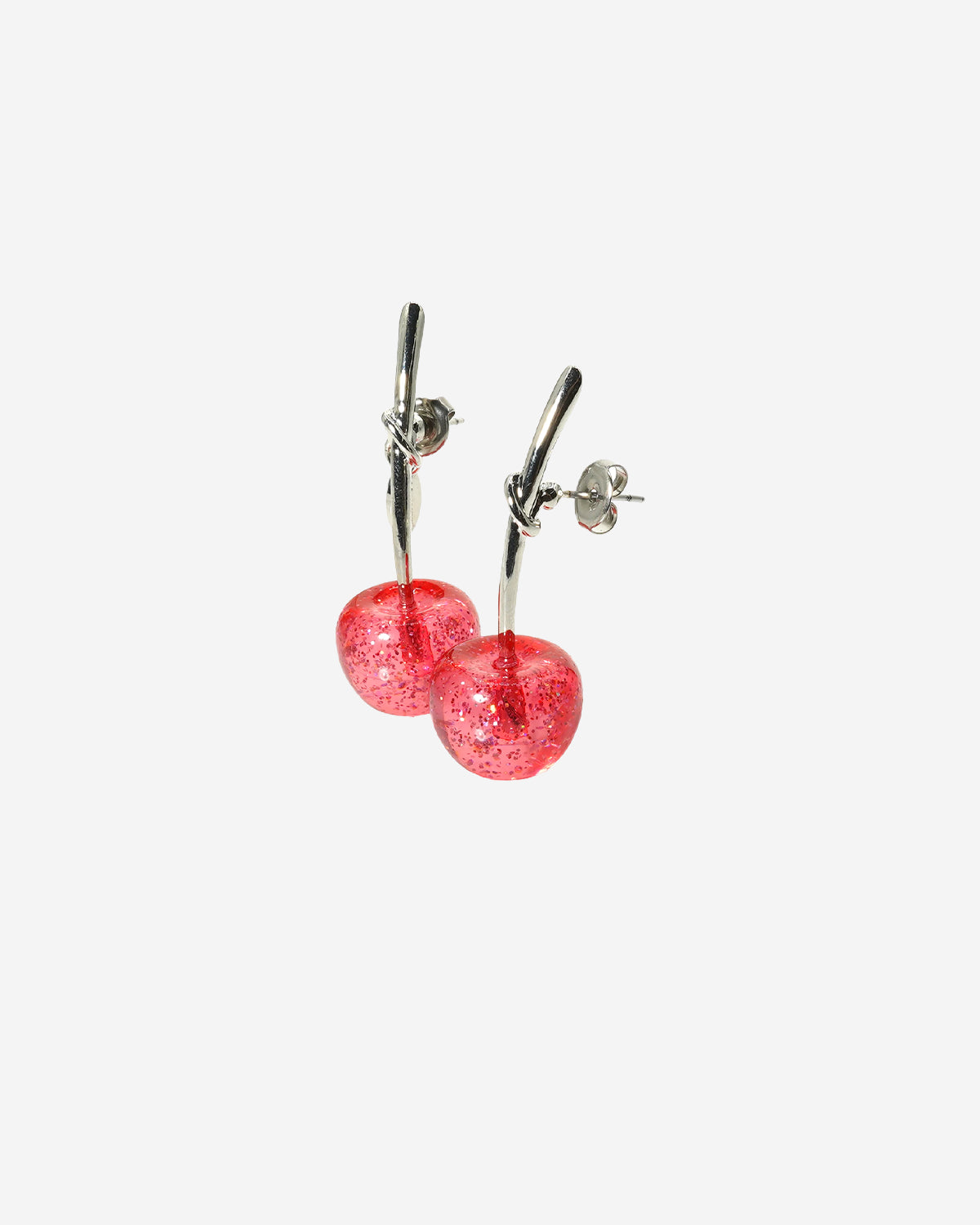 Kids Cherry Earrings (Pink Aurora)