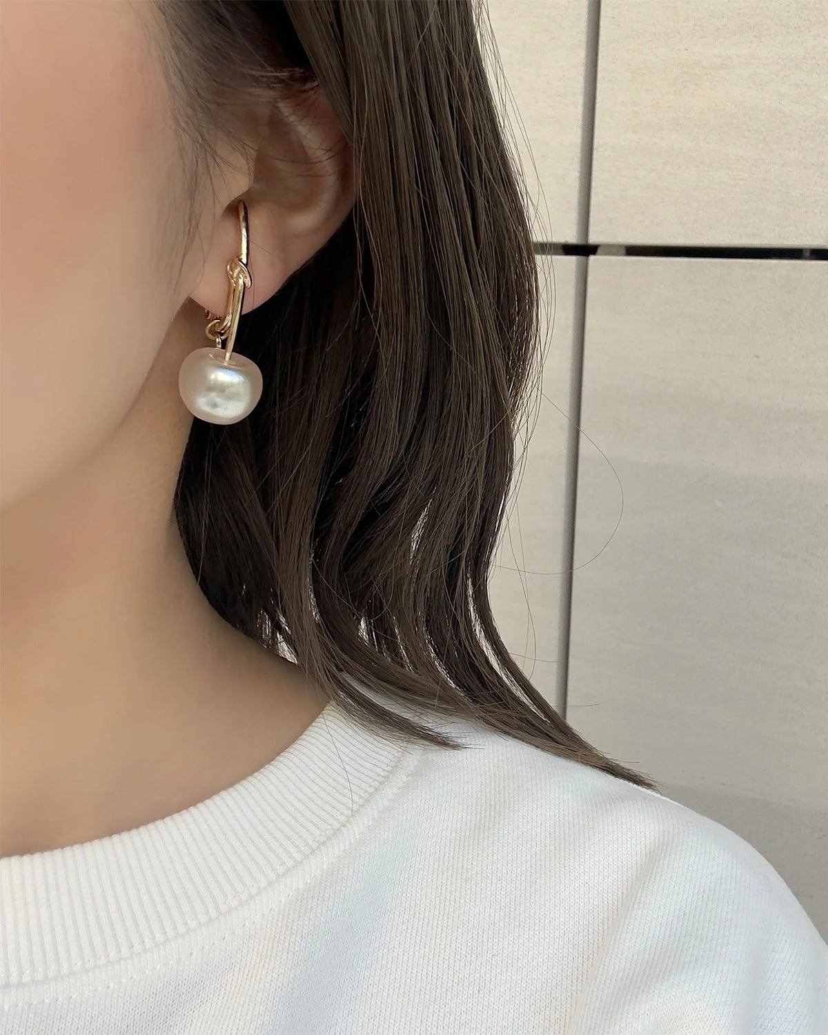 Kids Pearl Cherry Earrings