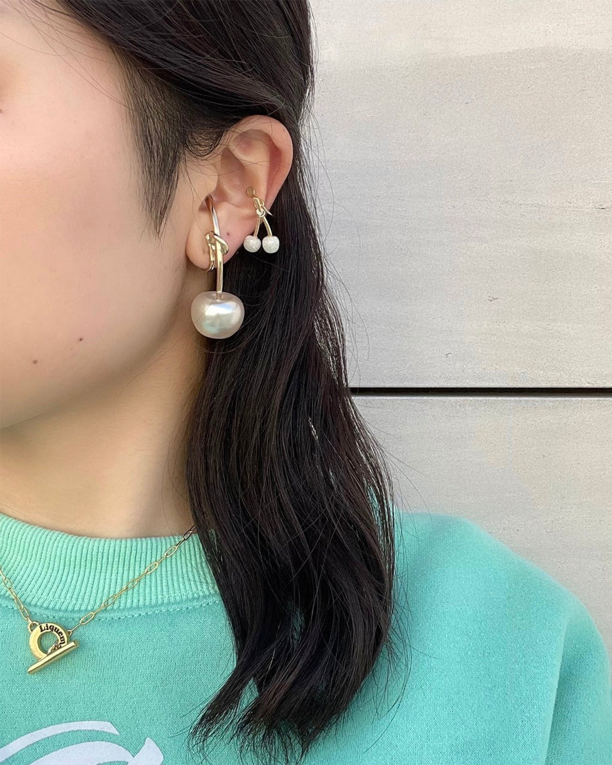Pearl Cherry Earrings