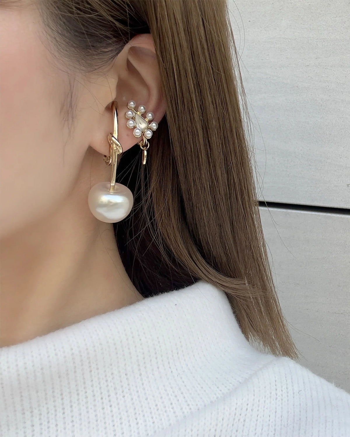 Pearl Cherry Earrings