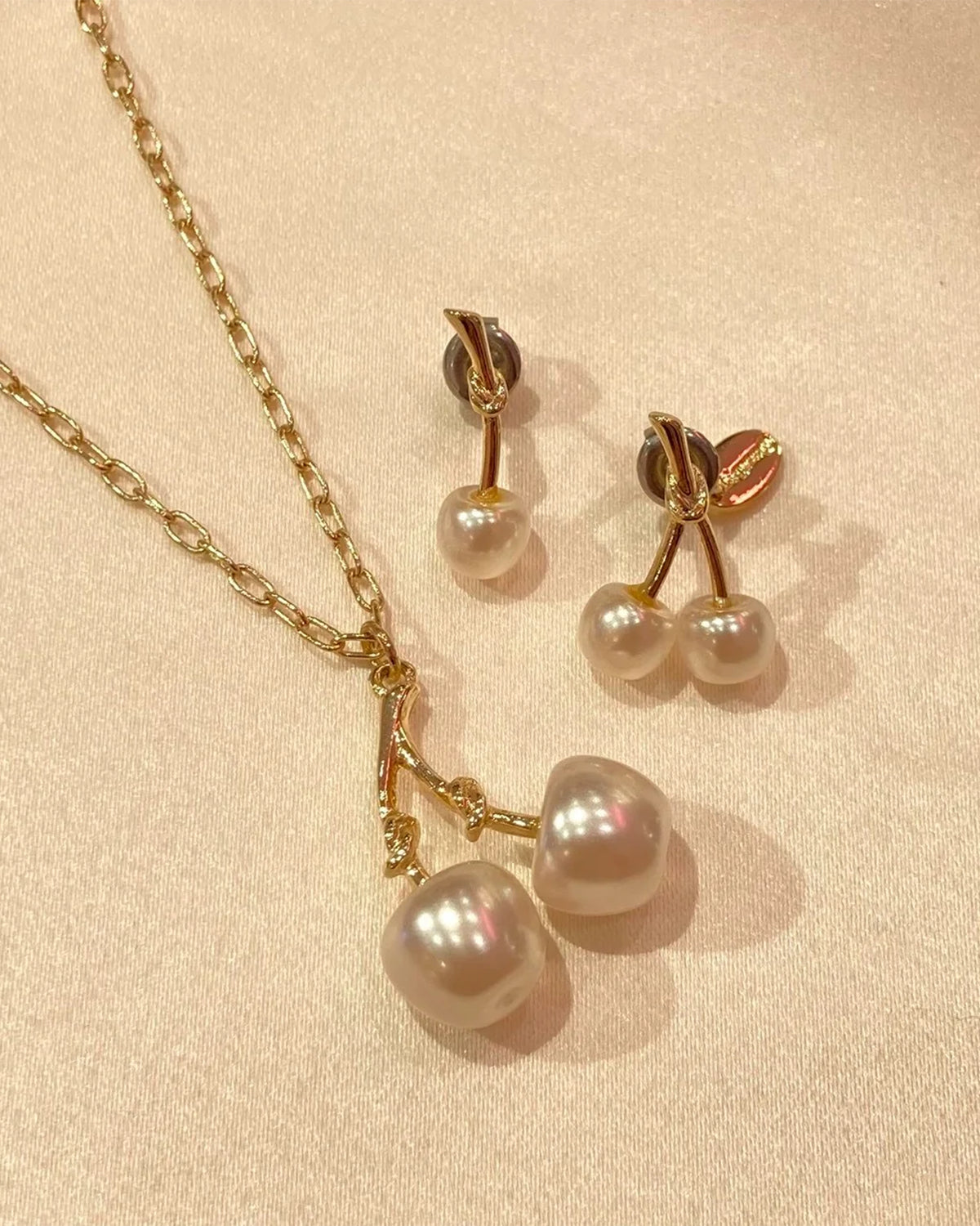 Pearl Cherry Necklace