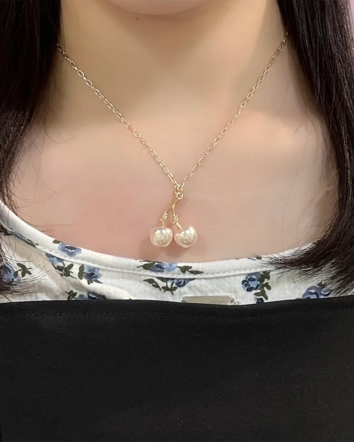 Pearl Cherry Necklace