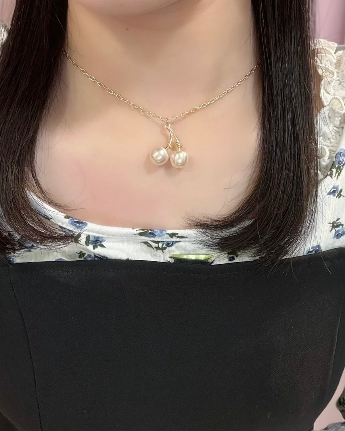 Pearl Cherry Necklace