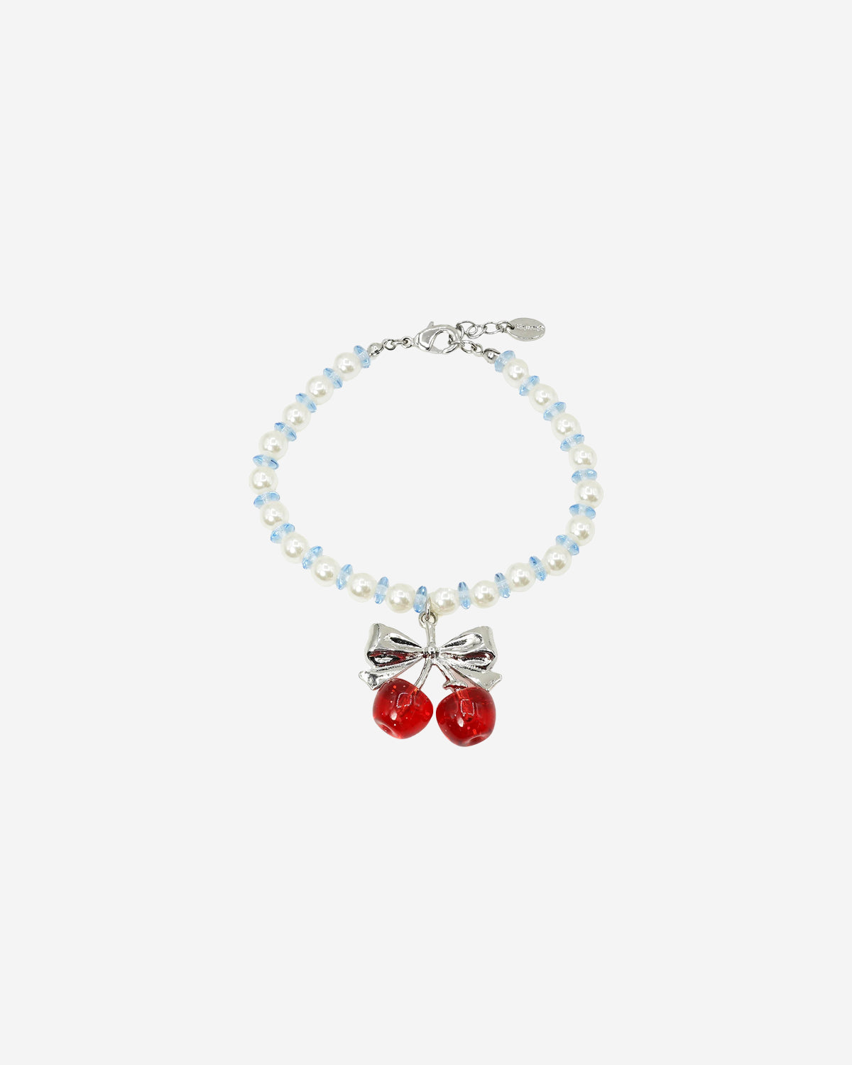 Twin Cherry Ribbon Bracelet